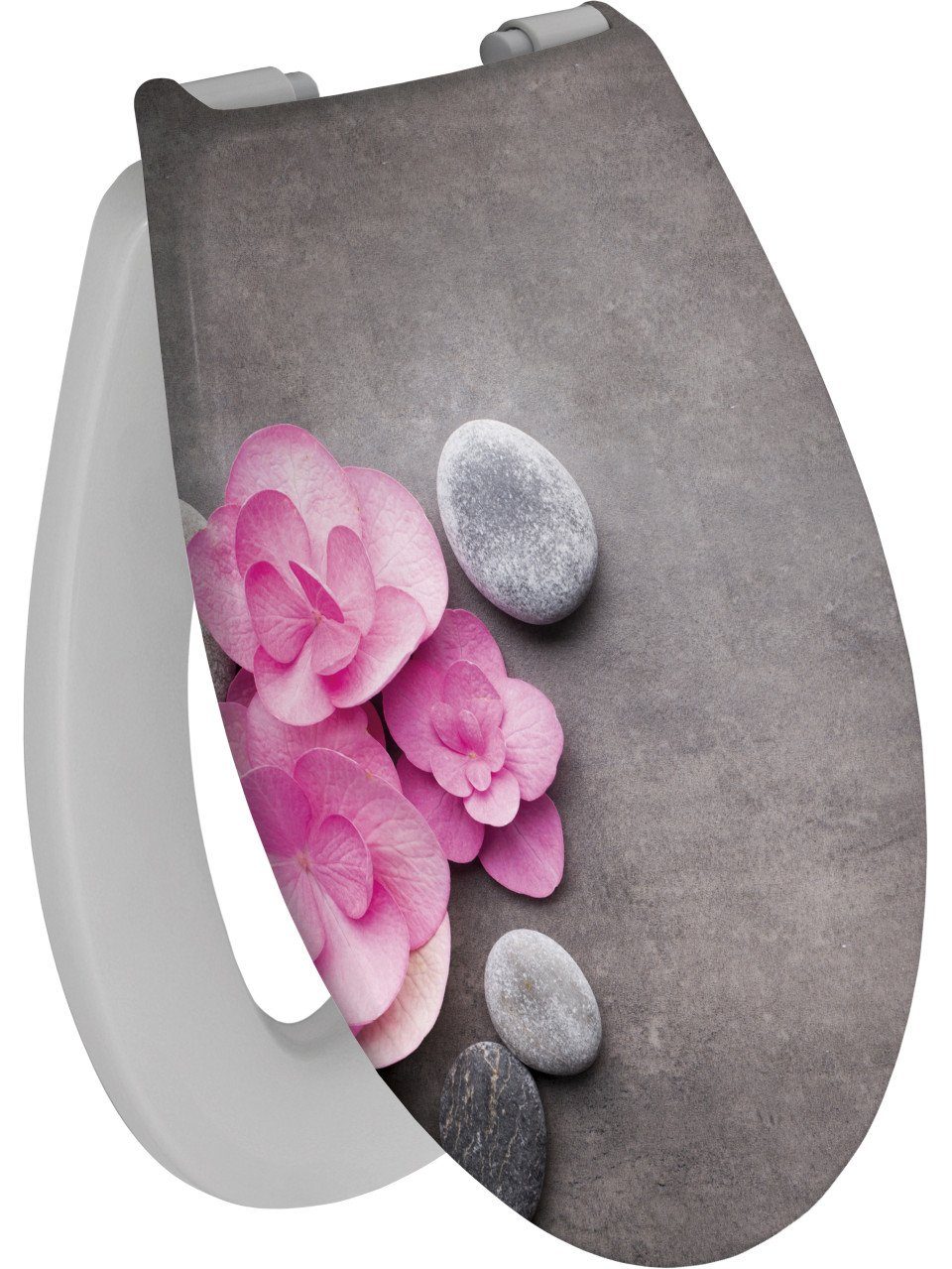 Primaster WC-Sitz Primaster WC-Sitz mit Absenkautomatik Wellness, Abnehmbar Absenkautomatik Kunststoffscharniere