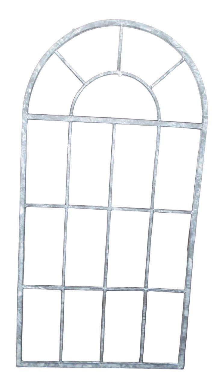 Deko-Impression Wanddekoobjekt Deko-Fenster Sprossenfenster Dekorahmen Bilderrahmen Eisen grau 87cm (1 St)