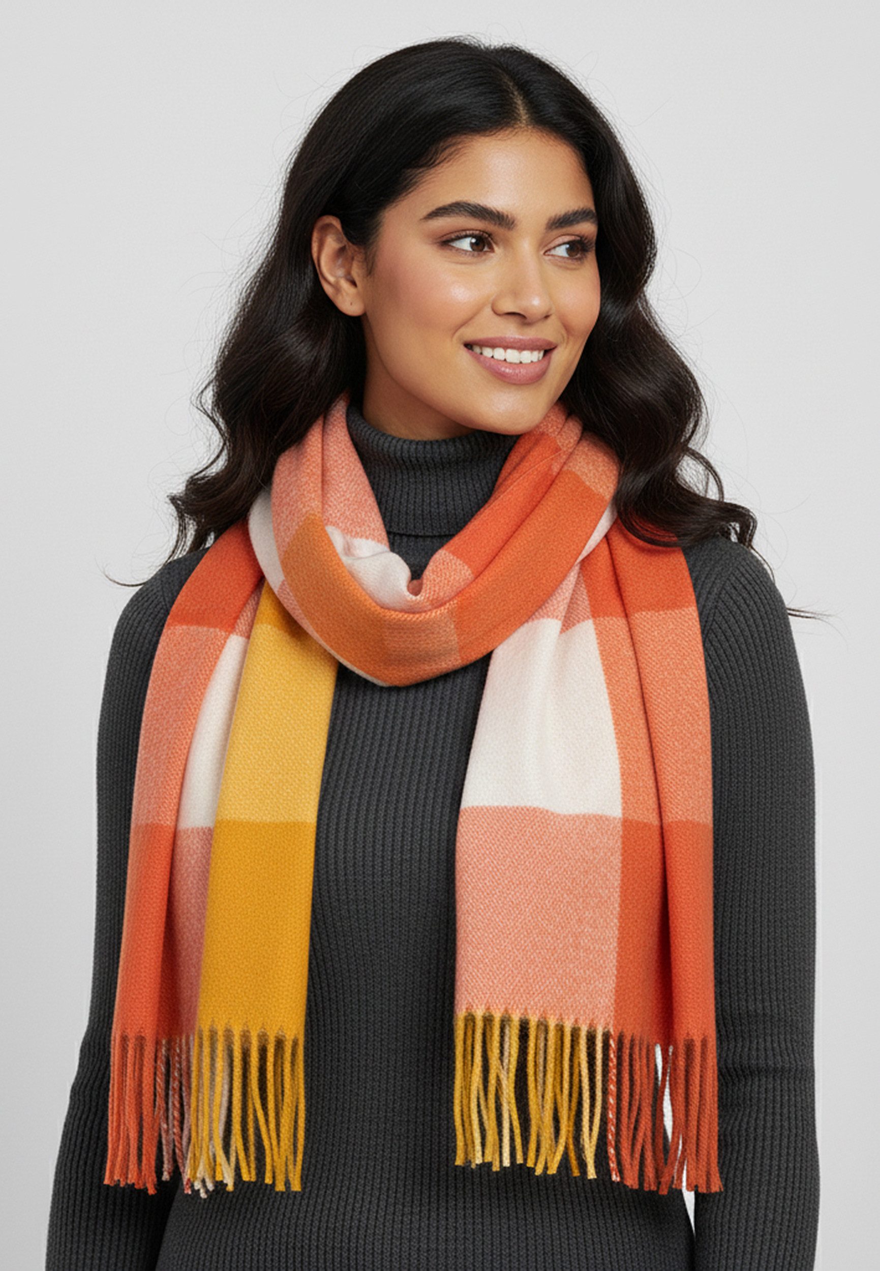 Faera Modeschal Eleganter Schal mit Muster - Leichter Stoff - Herbstmode, ( günstig online kaufen