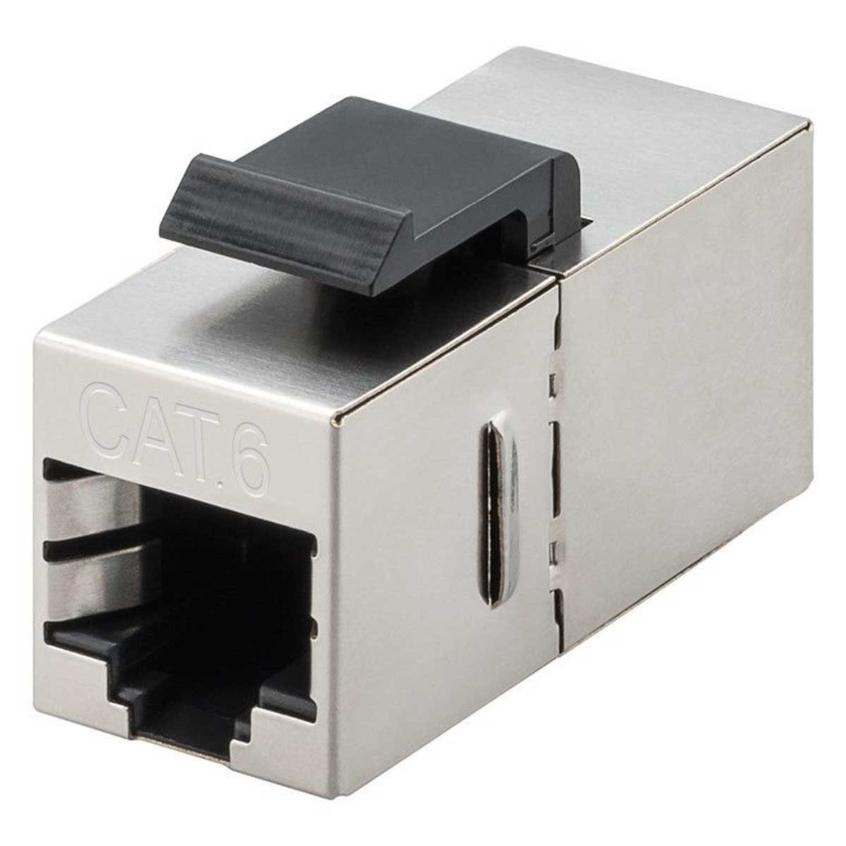 Goobay Netzwerkstecker Keystone Modul CAT 6, STP, Slim Ausführung