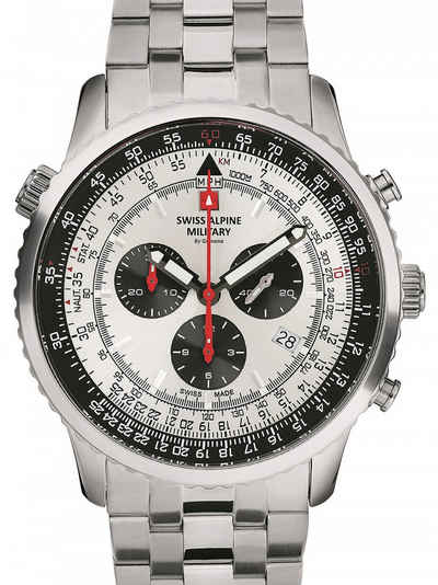 Swiss Alpine Military Quarzuhr Swiss Alpine Military 7078.9132 Chrono Herren 45mm 10ATM