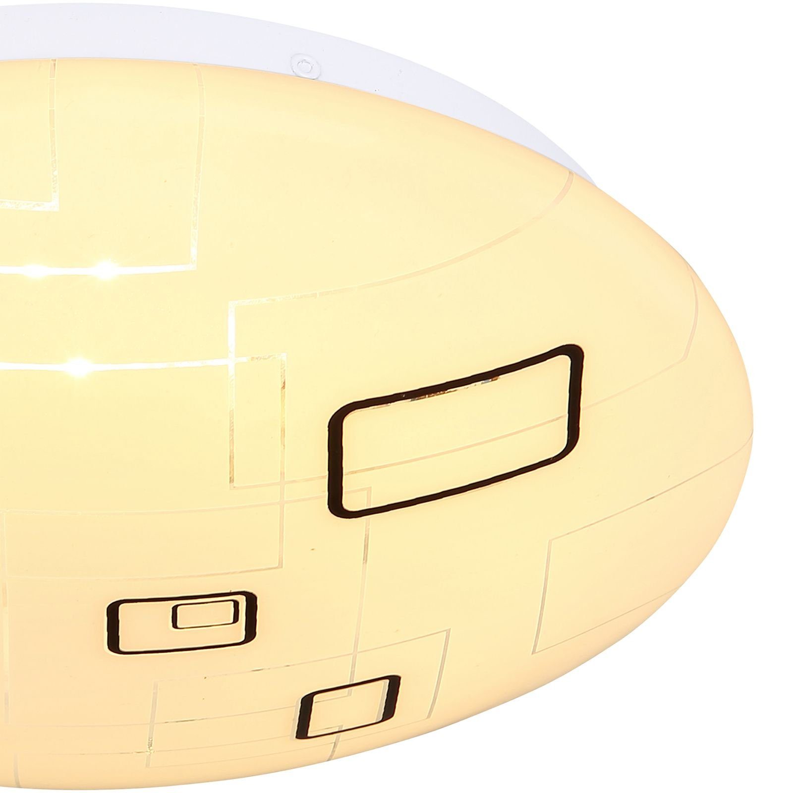 Globo Deckenleuchte GLOBO Deckenleuchte LED Bad Küche cm Deckenlampe Flur Wohnzimmer 26