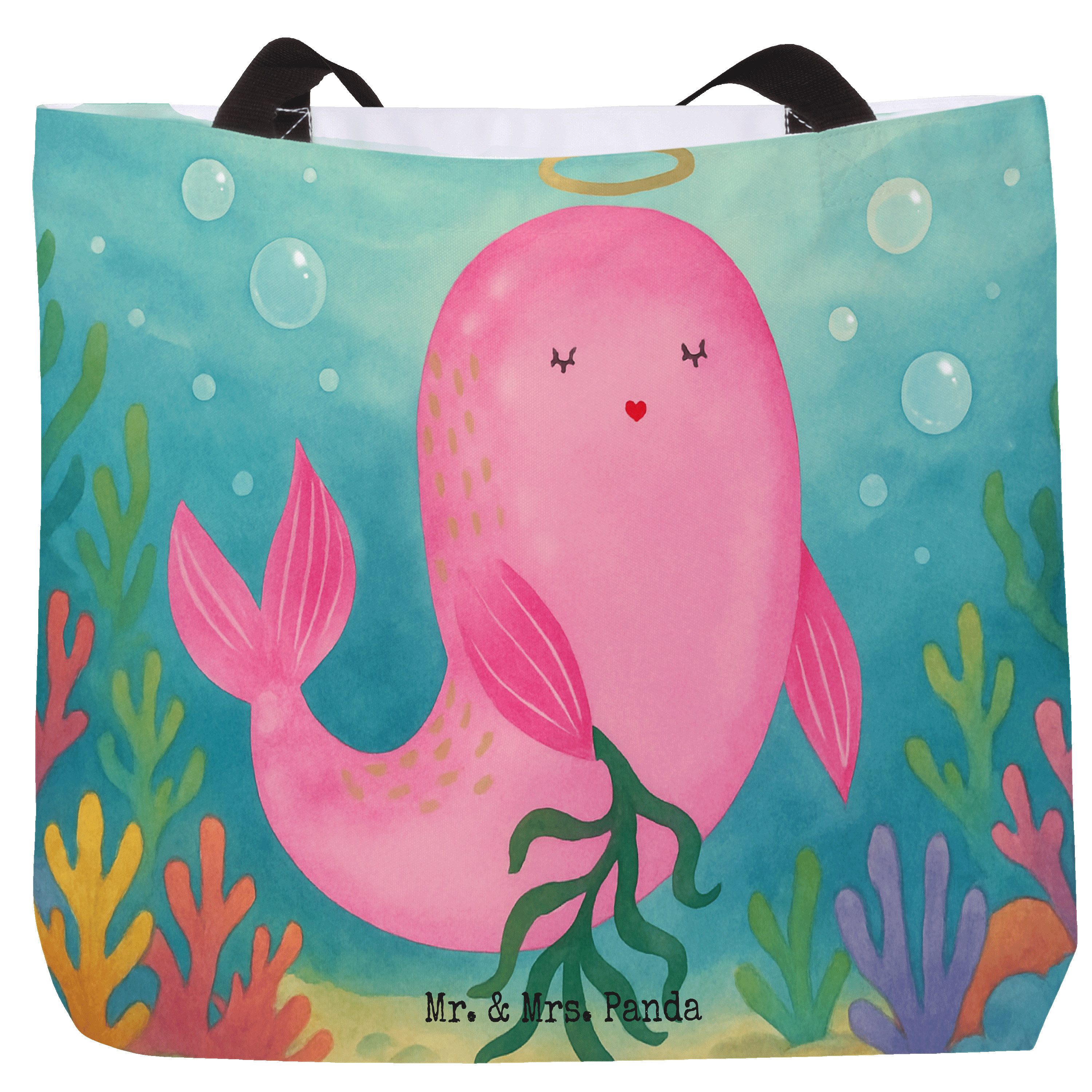 Shopper Sternzeichen Jungfrau Design, Tote Bag, Weiß, Strandtasche, Geschenk