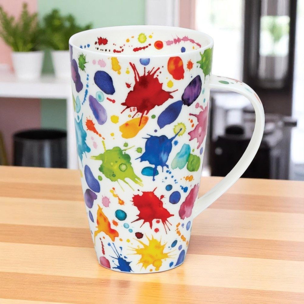 Dunoon Tasse Henley Whoops 600 ml Bone China Kaffeetasse Teetasse 15 cm England, 1-tlg., Porzellan, Spülmaschinengeeignet