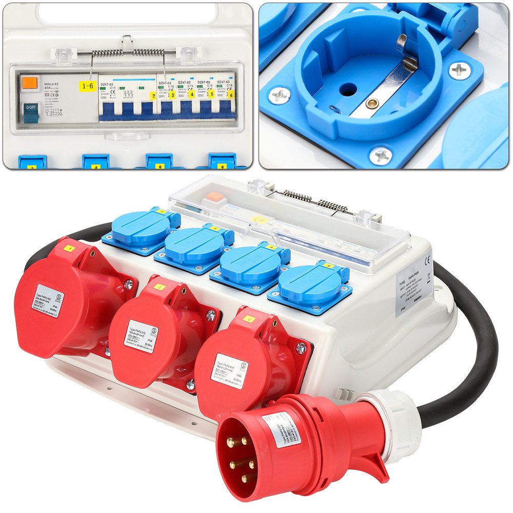 CEE Adapter 3x32A /400V Baustromverteiler ROP 3253 6383 | ELEKTROTECHNIK STARKSTROMZUBEHÖR CEE Adapter 3x32A /400V Baustromverteiler ROP 3253 6383 | ELEKTROTECHNIK STARKSTROMZUBEHÖR