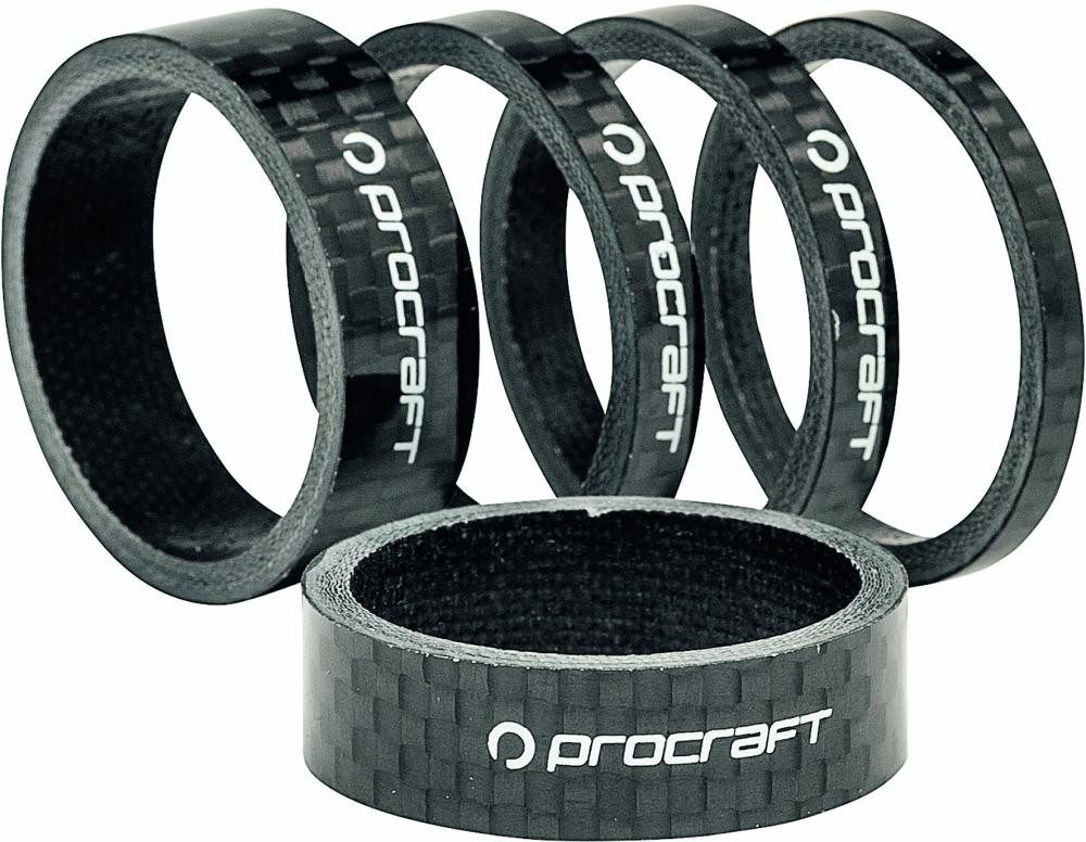 Procraft Fahrradlenker Procraft Ahead Spacer Carbon 1 1/8 Zoll Set - Leicht, edel, langlebig