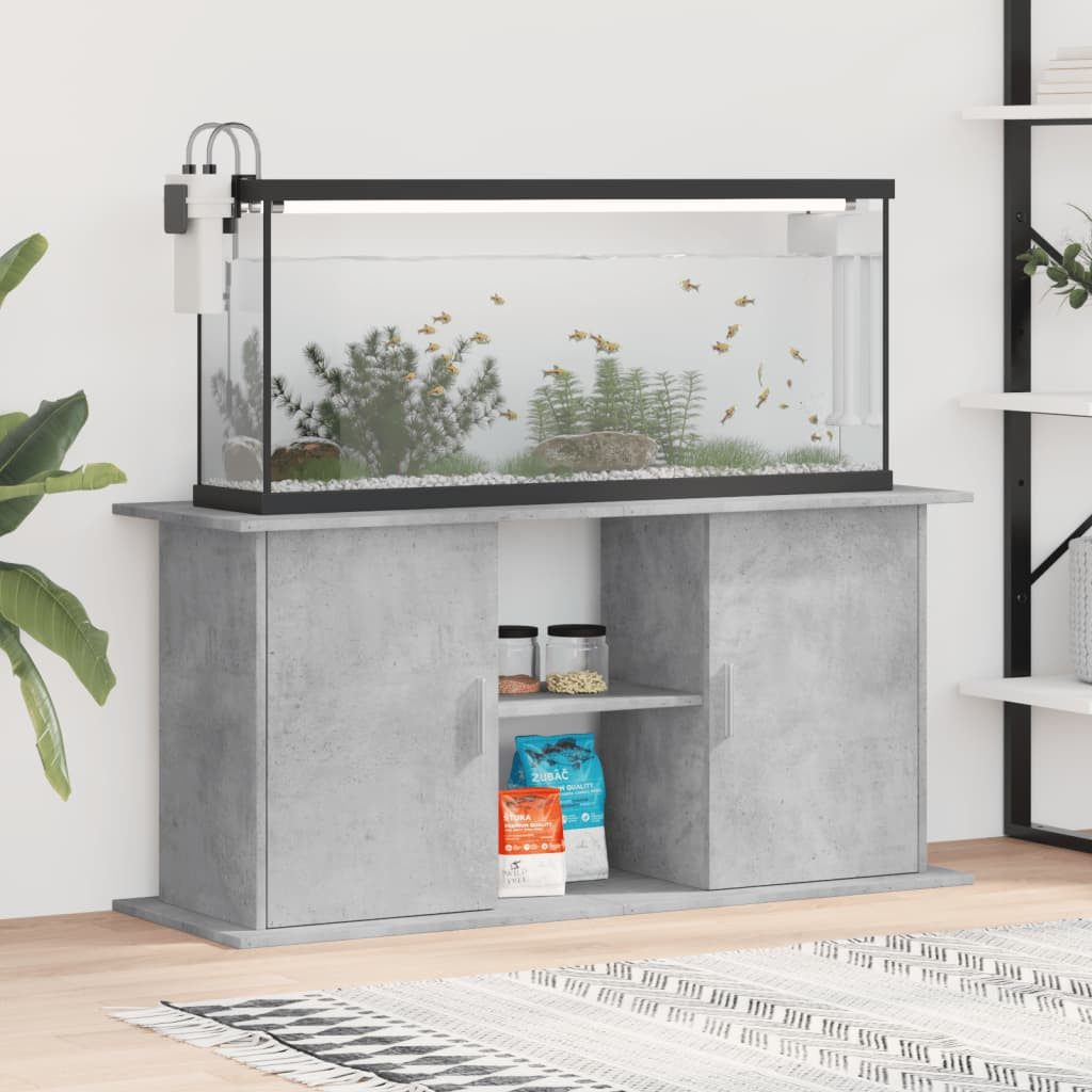vidaXL Aquariumunterschrank Aquariumständer Betongrau 121x41x58 cm günstig online kaufen