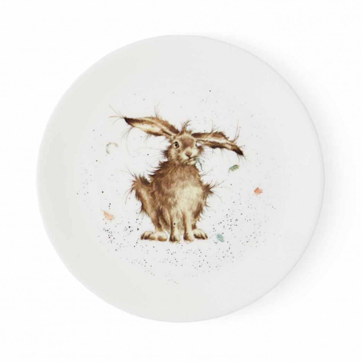 Wrendale Teller Wrendale Designs Porzellan-Kuchenteller Hase Morgenmuffel