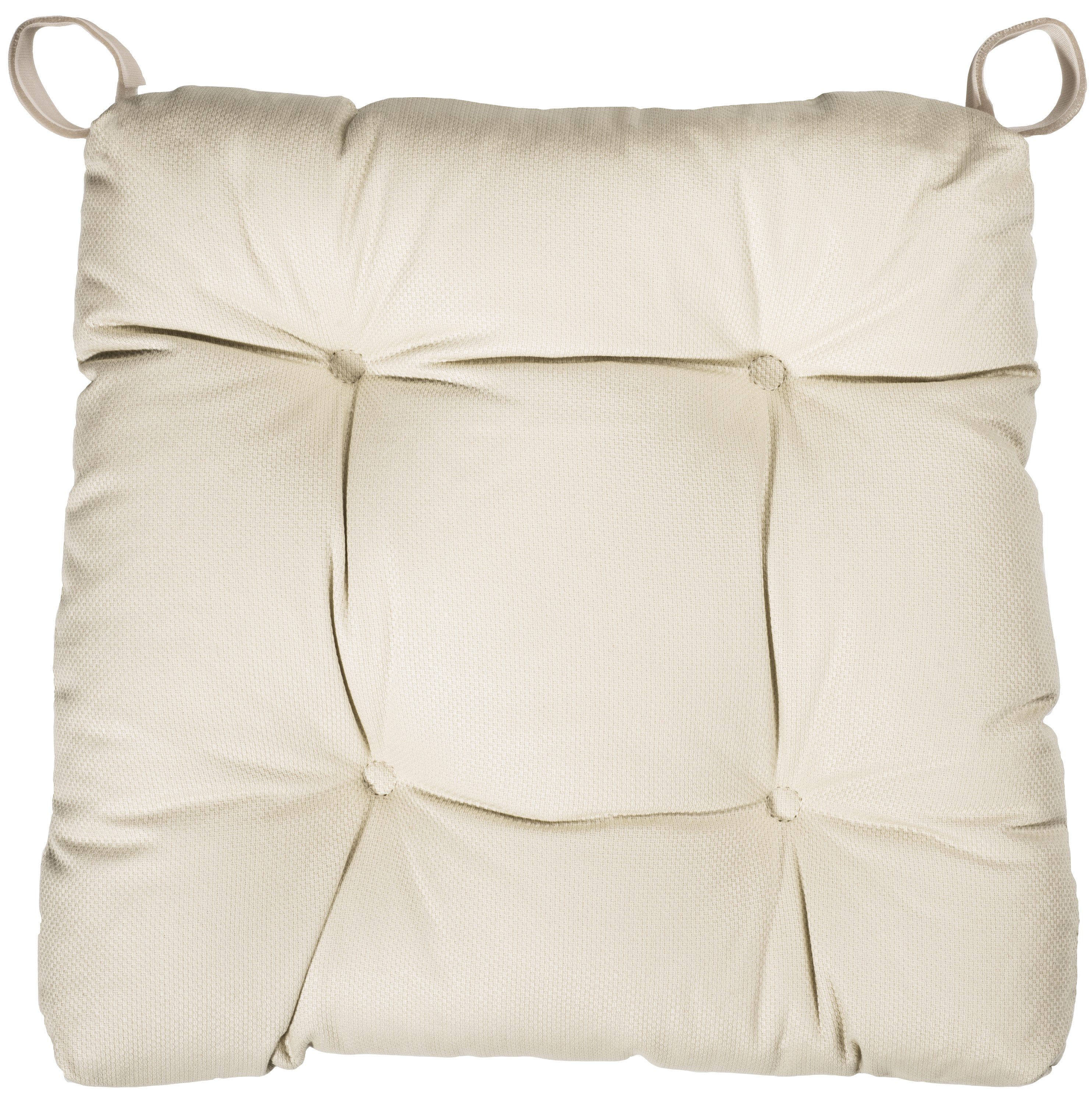 sleepling Stuhlkissen Eva, für Indoor und Outdoor, mit Klettverschluss, abriebfest und langlebig