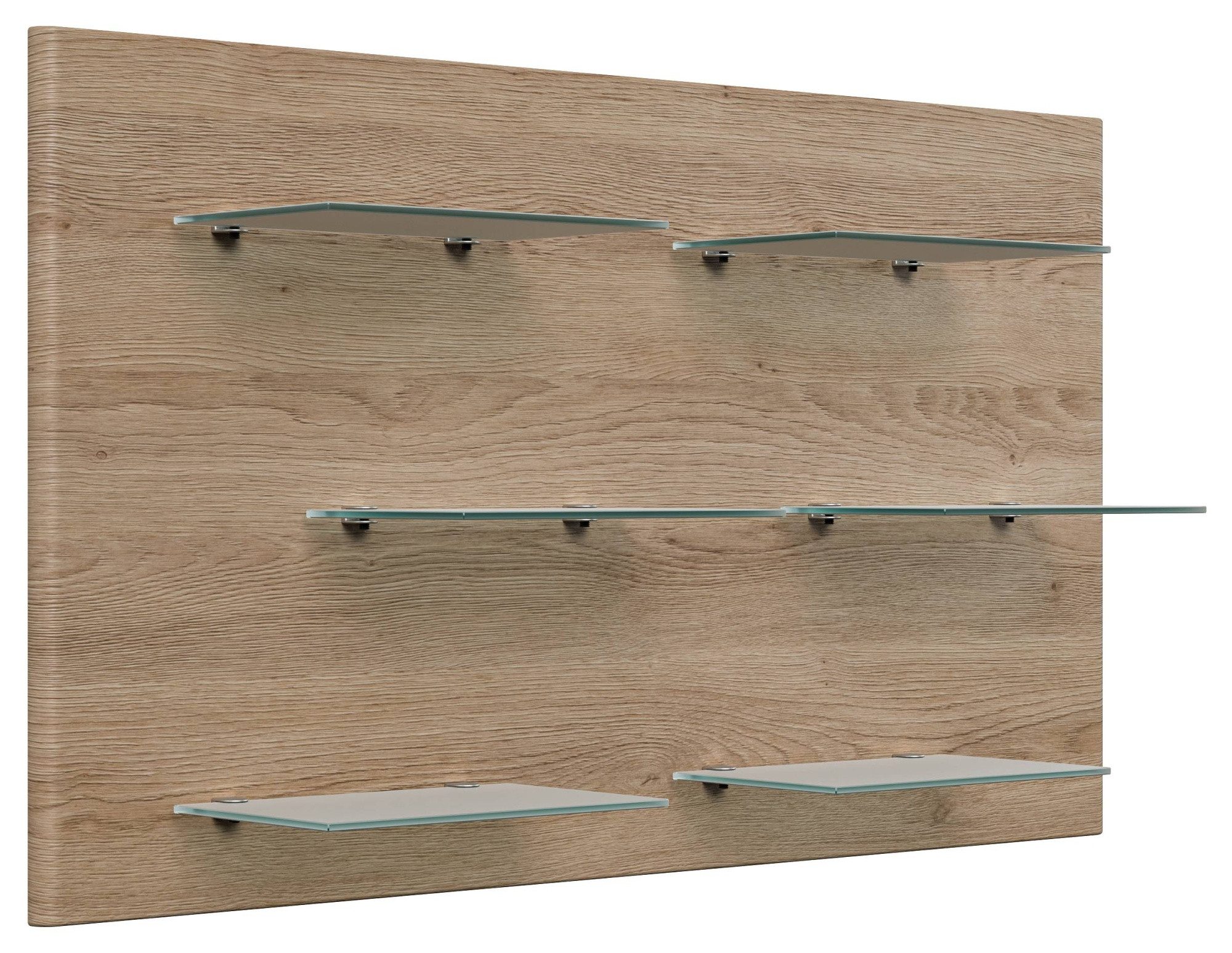 Magnolia Home Ablageregal Wandregal Emotion 6 Glasablagen 104x60 cm Eiche