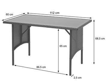 MCW Gartentisch MCW-G16, Passend zu unserer Gastronomie-Serie G16, Neigt nicht zum Fasern