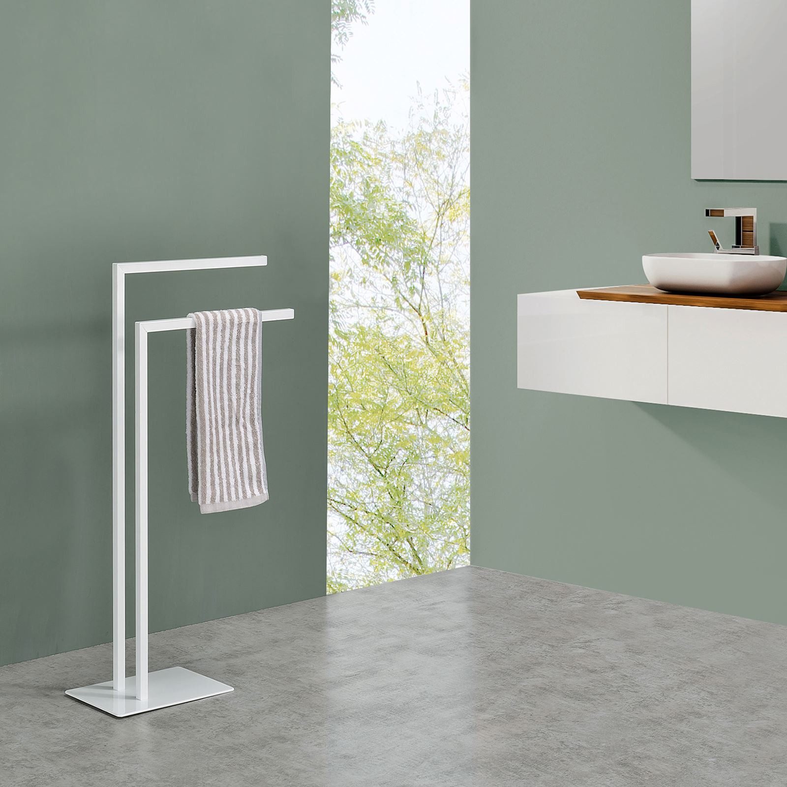 IDIMEX Handtuchhalter ANDREW, Handtuchhalter mit zwei Armen, Freistehend- w günstig online kaufen
