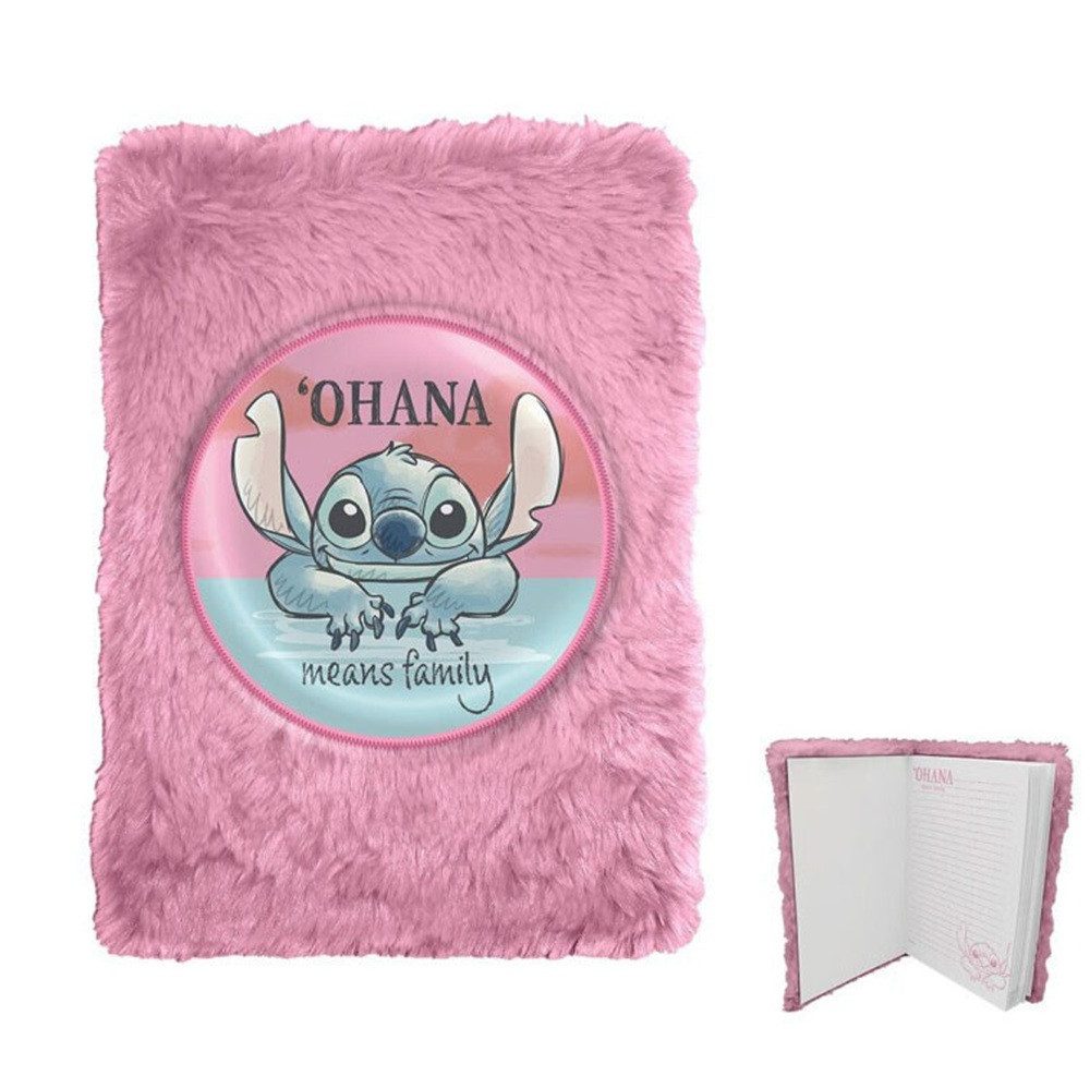 Disney Notizbuch Disney Lilo und Stitch Cheeky Plüsch-Notizbuch A5