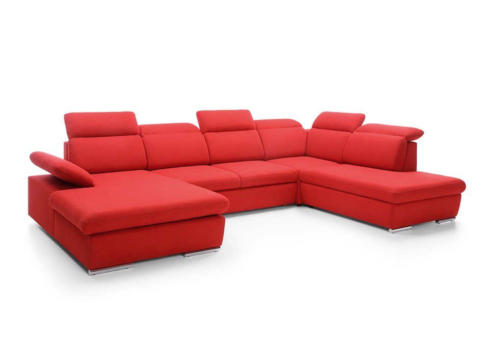 JVmoebel Eck Garnitur Ecksofa Wohnlandschaft Ecksofa, Couch Sofa Leder Polster