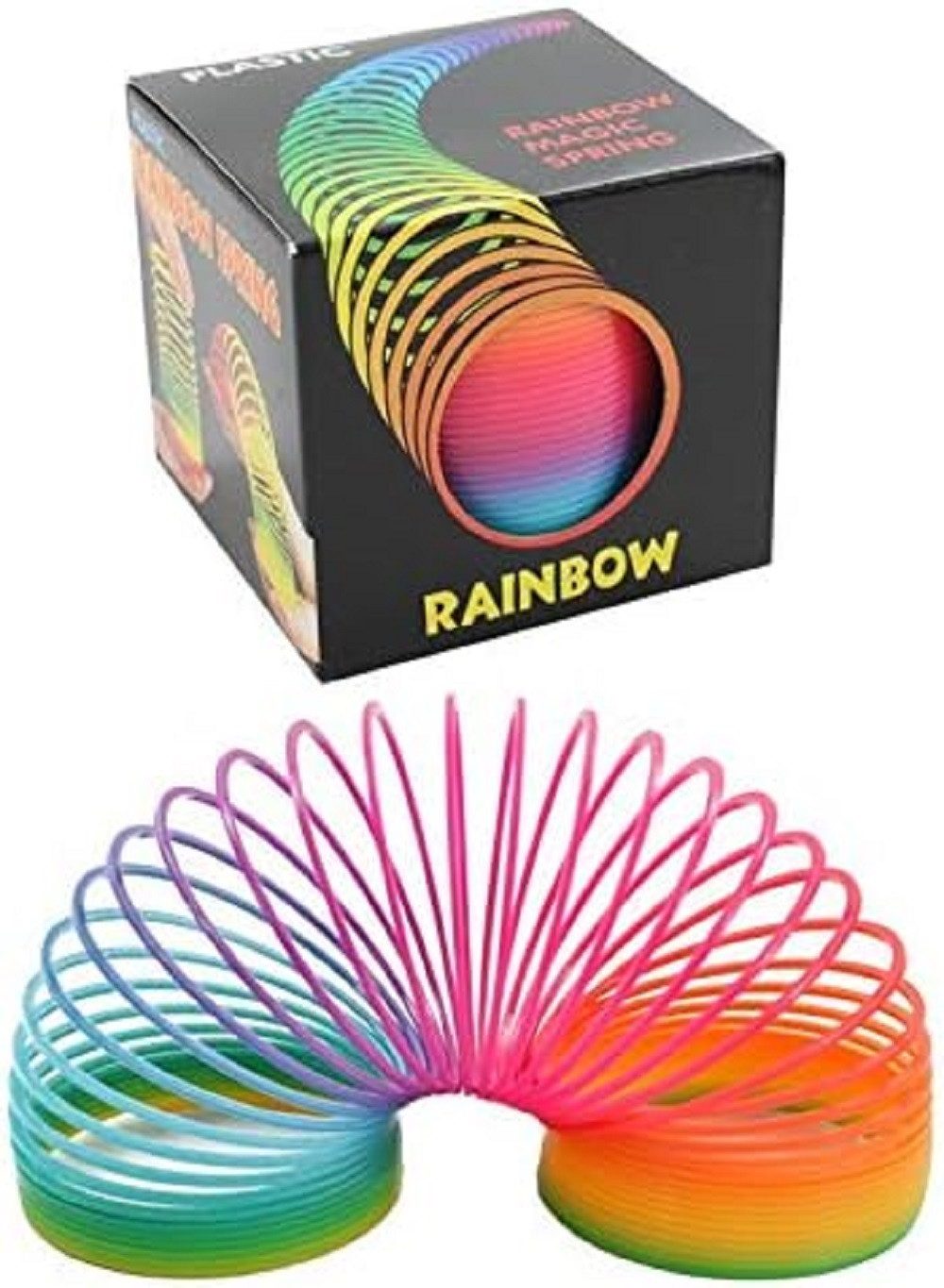 K-Toys Lernspielzeug Regenbogenspirale ca. 7,5 cm, Treppenläufer/Springfede günstig online kaufen