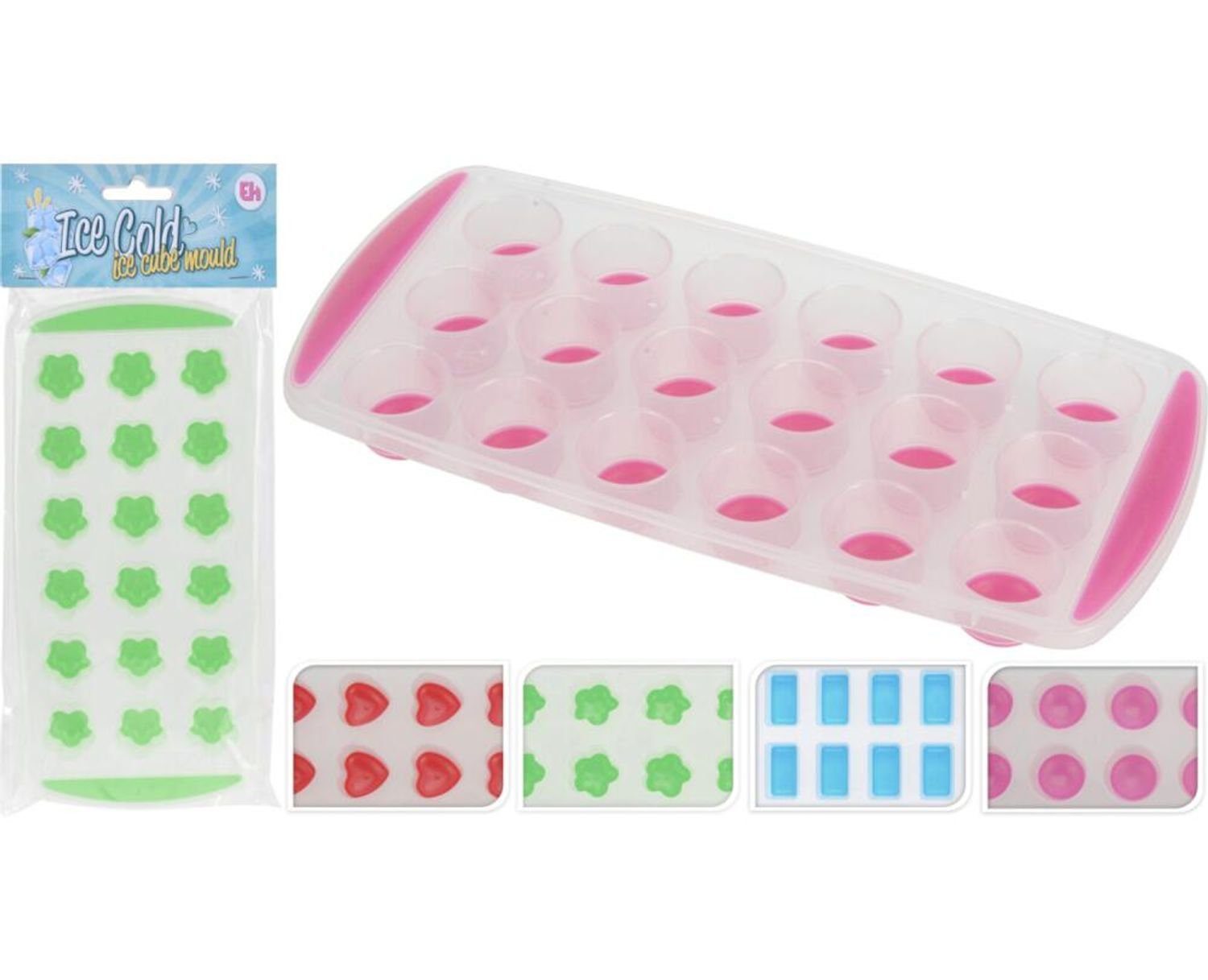 Koopman Kaltspeisenform 24 Stück Eiswürfelformen ca.24,5x11,7 Eisfach Gefrierschrank