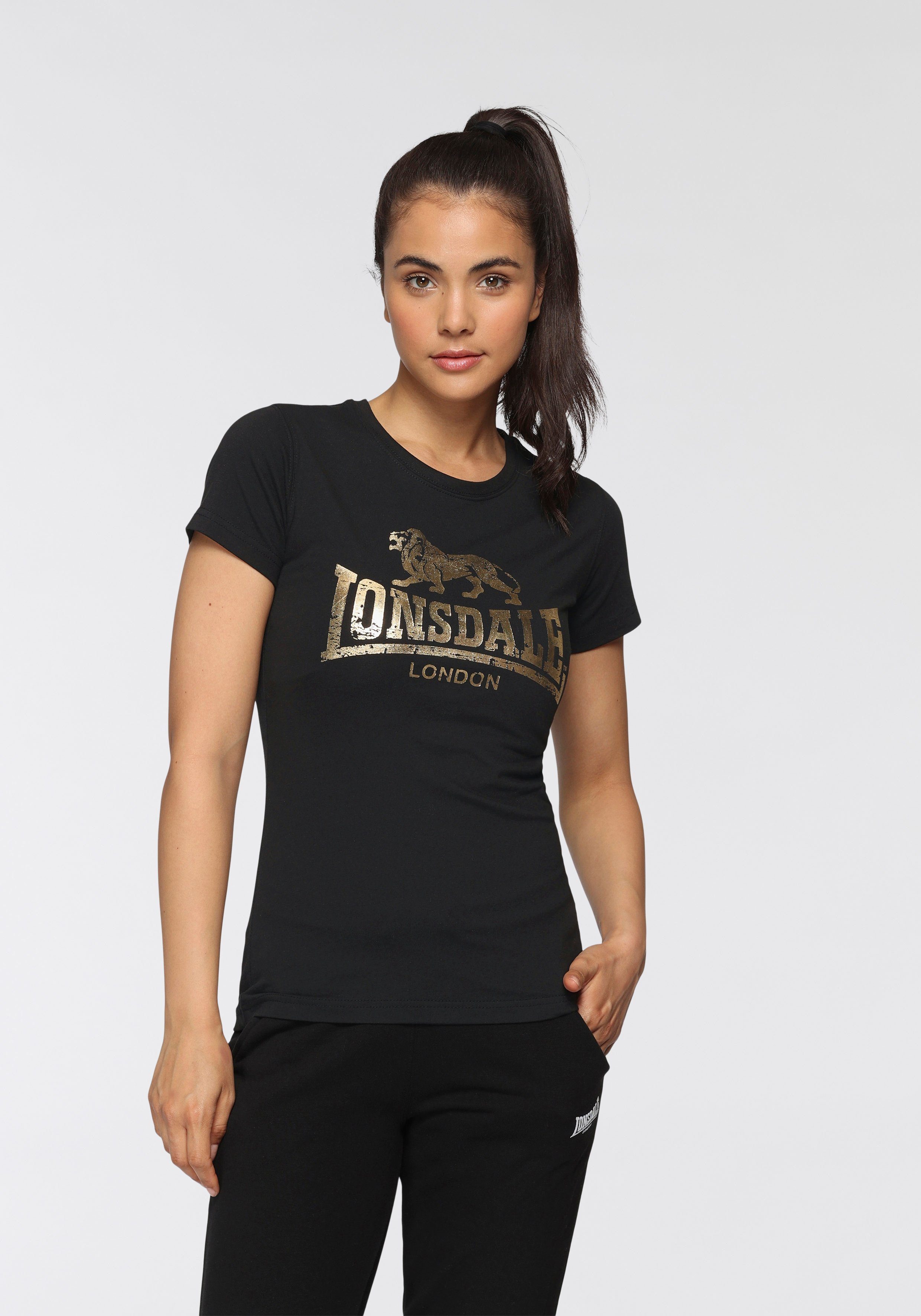 Lonsdale T-Shirt BANTRY black | Sport-T-Shirts