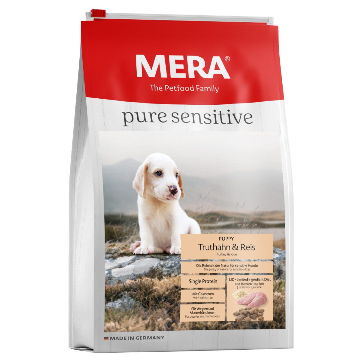 Mera Dog Pure Sensitive Puppy Truthahn & Reis 12,5 kg