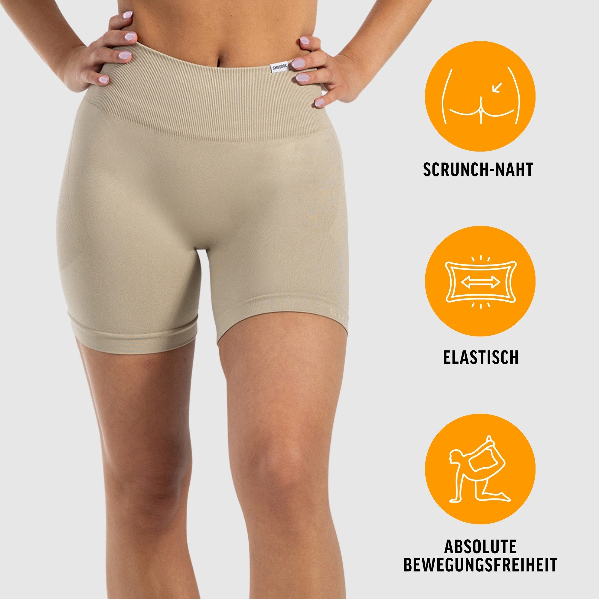 Smilodox Shorts Edina, Seamless Scrunch Sportshorts, Figurformende Po-Kontu günstig online kaufen
