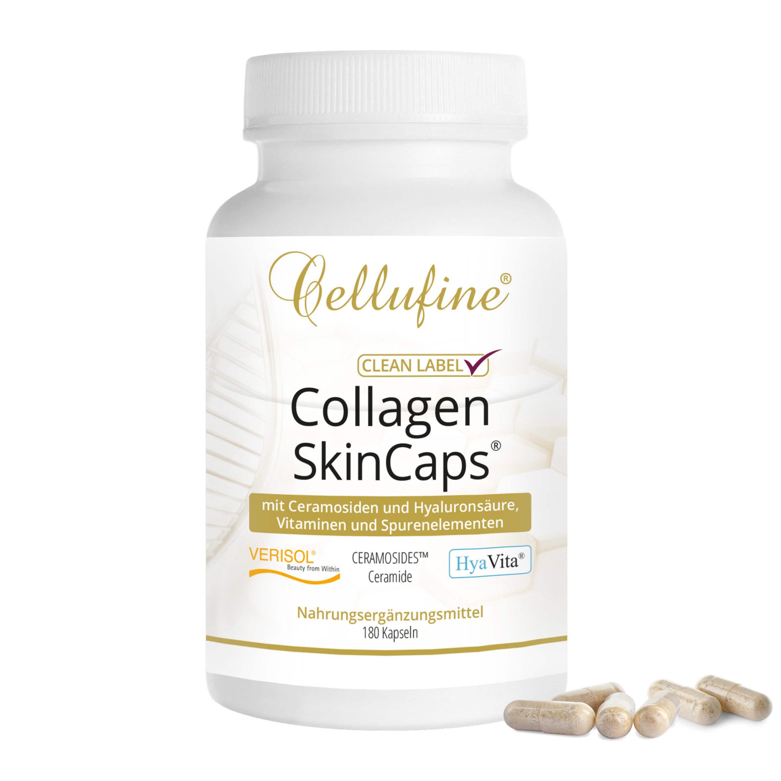 Cellufine Cellufine® SkinCaps® VERISOL® B (Rind) Collagen-PLUS - 180 Kapseln, 115 g