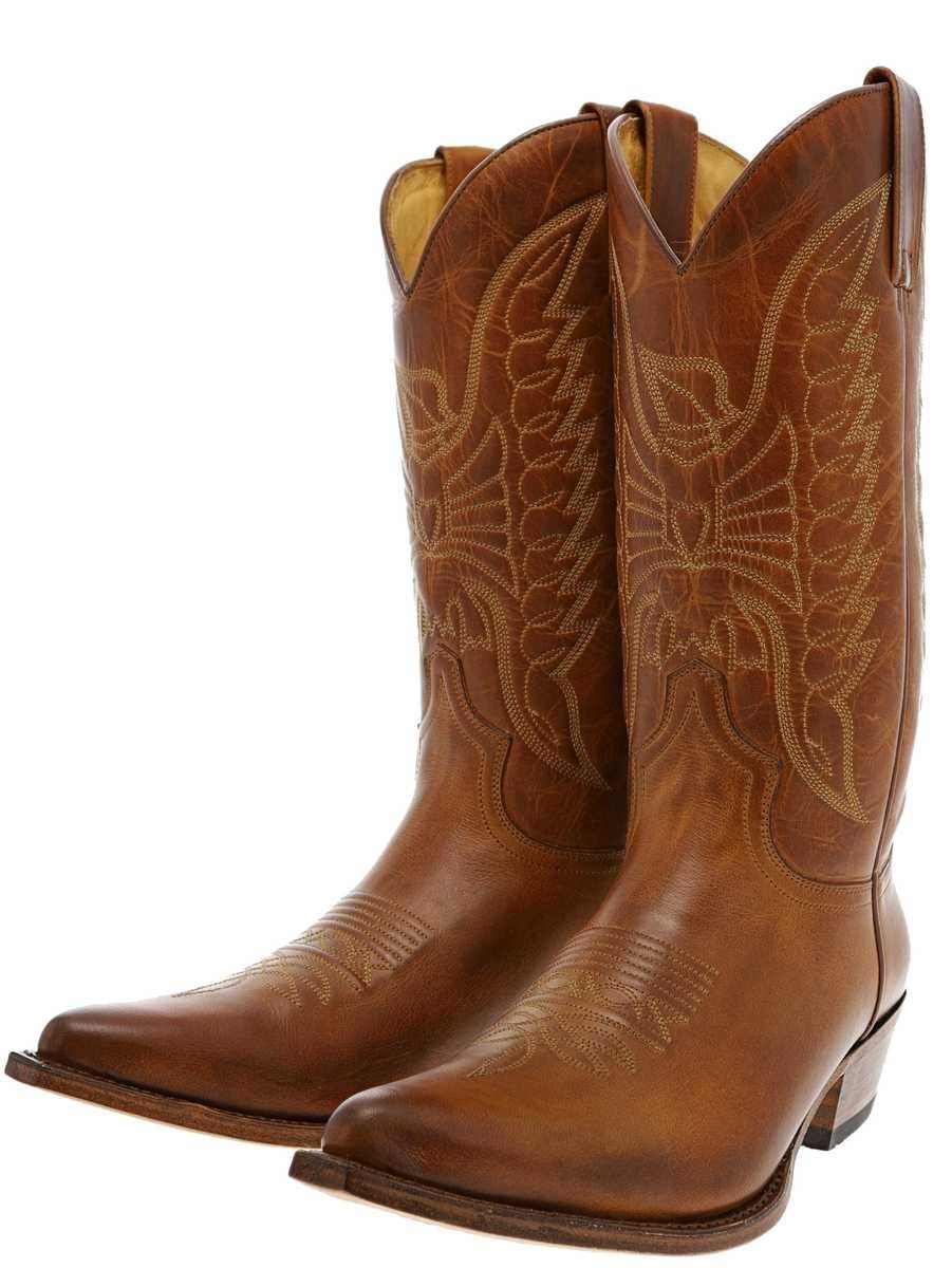 PICO WEST Braun Cowboystiefel