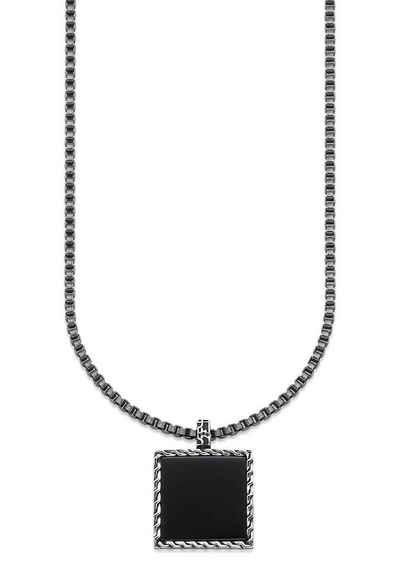 HECHTER PARIS Kette mit Anhänger Schmuck Geschenk Silber 925 Halsschmuck Halskette Venezianer Stein, mit Onyx oder Tigerauge
