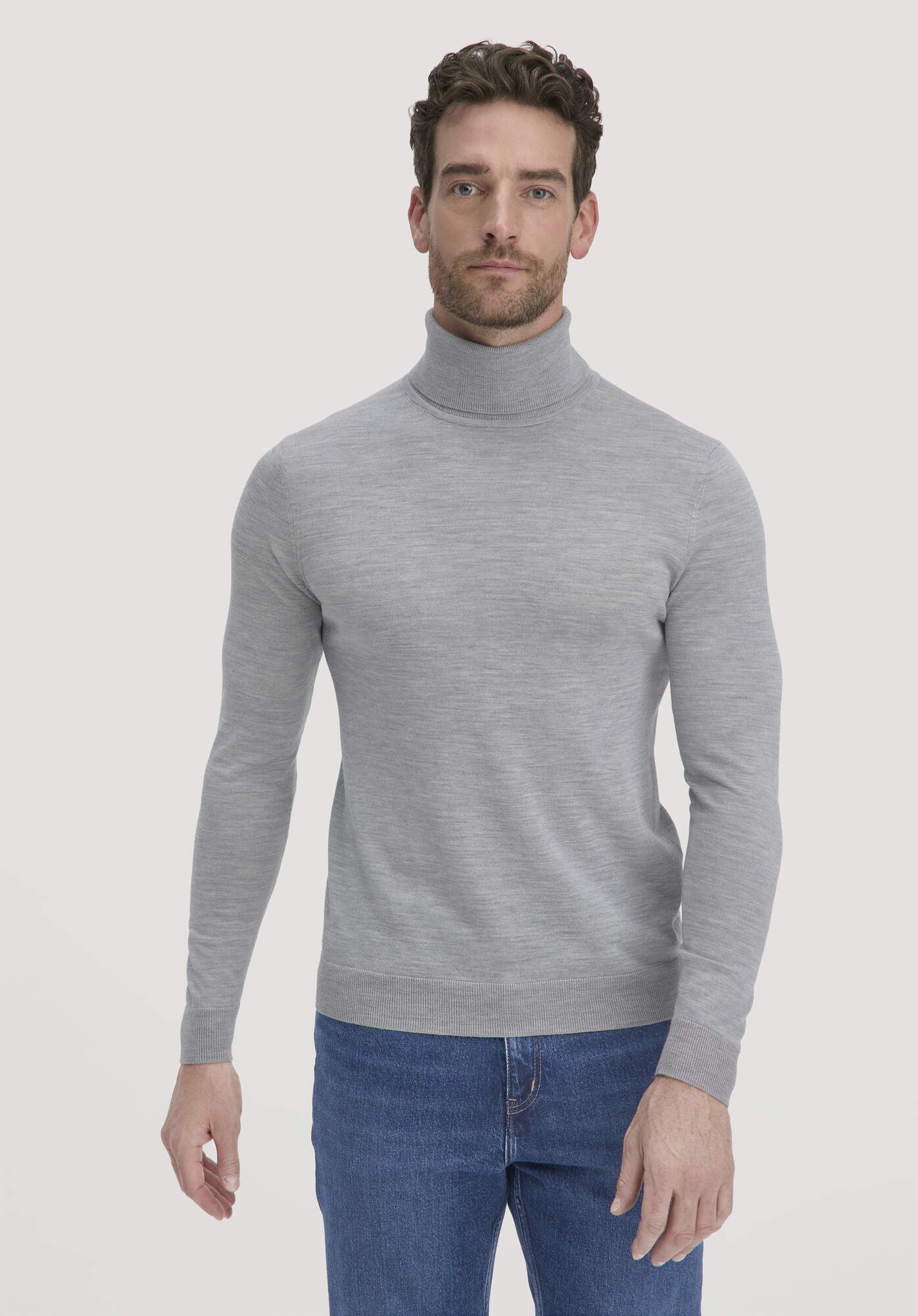 Hessnatur Strickpullover Regular aus reiner Bio-Merinowolle (1-tlg)