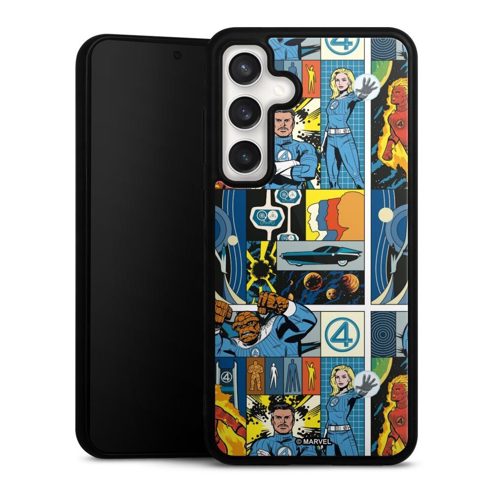 DeinDesign Handyhülle Marvel The Fantastic Four Offizielles Lizenzprodukt, Samsung Galaxy S24 FE 5G Gallery Case Glas Hülle