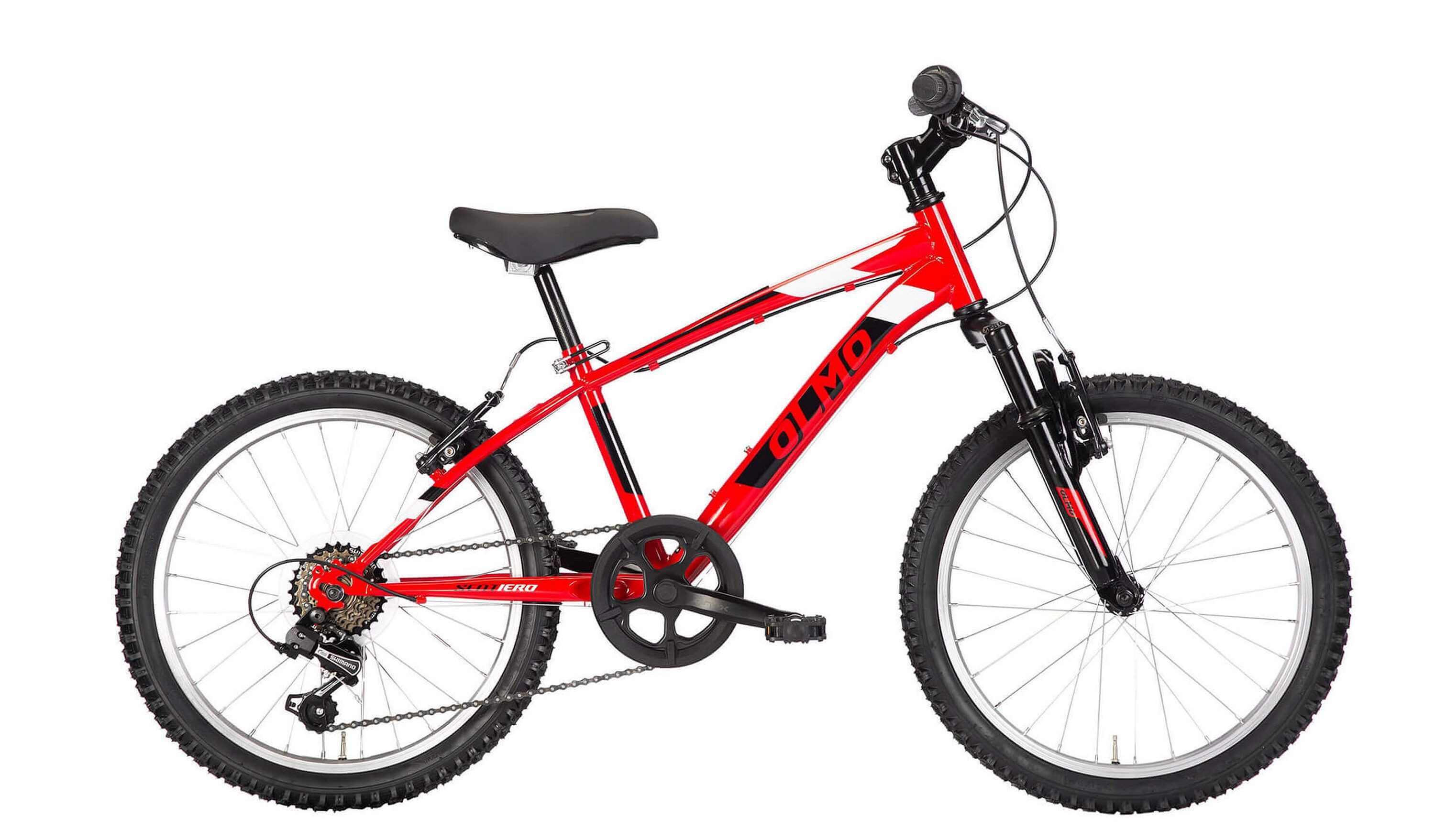 OLMO Jugendfahrrad, 6 Gang Shimano TY21 Schaltwerk, Kettenschaltung, Mountainbike 20 Zoll SENTIERO