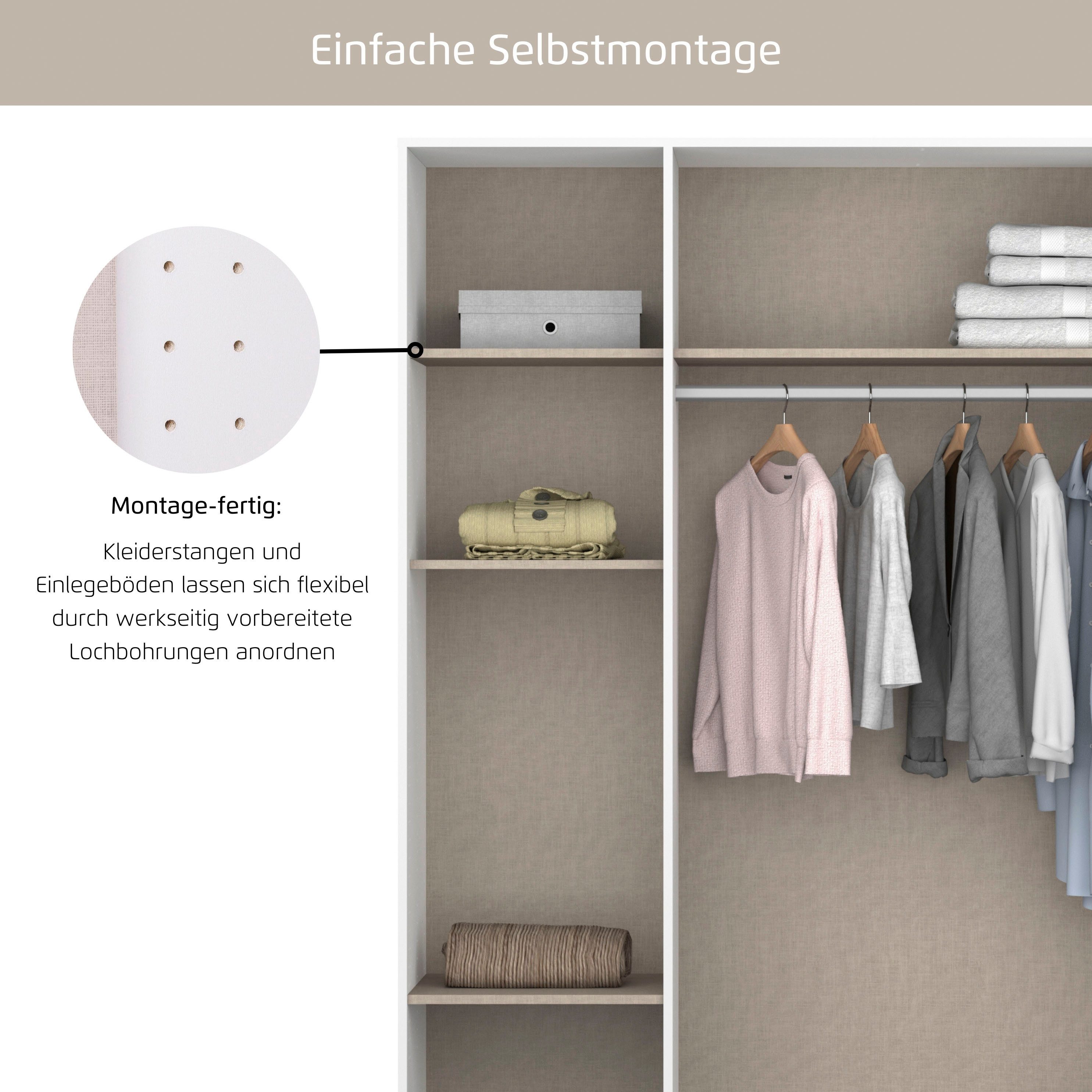 rauch Einlegeboden Zubehör, 2er Set 45 cm für Schränke Voyager, Nabila, Narai, Shinjo und Nagata