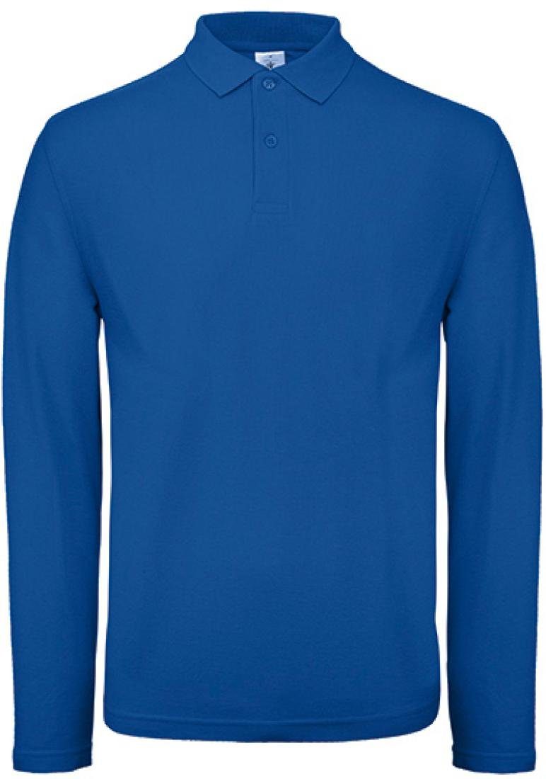 B&C Langarm-Poloshirt Herren Long Sleeve Polo ID.001 / 100 % Baumwollpiqué günstig online kaufen