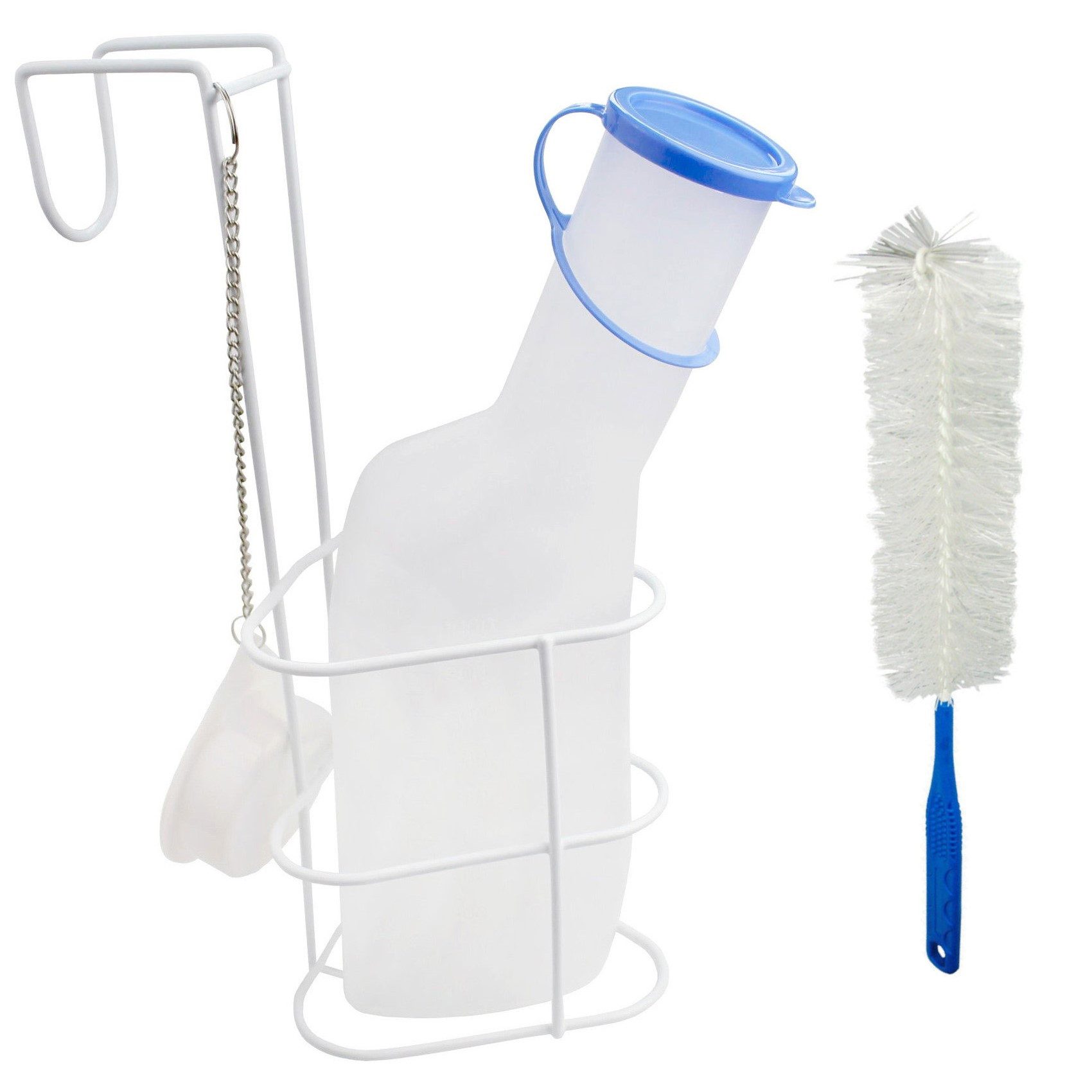 Urin-Flasche PP 1000 ml für Männer milchig, N15554-KUG