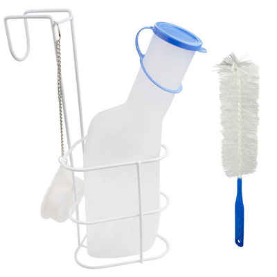 Medi-Inn Urin-Flasche N15554-KUG (Set, mit Betthalter und Reinigungsbürste)