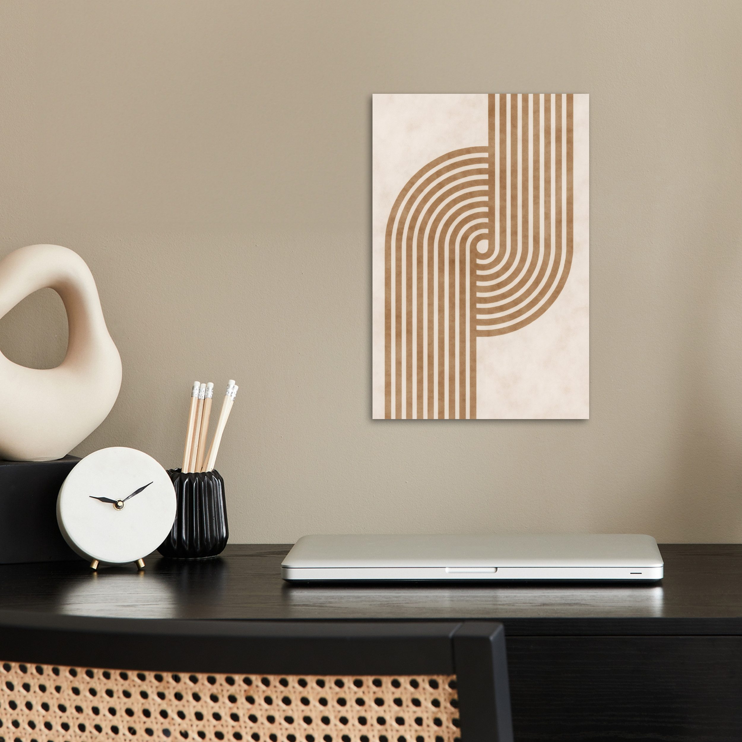 MuchoWow Poster Symmetrische Biegung - kupferfarbig, günstig online kaufen