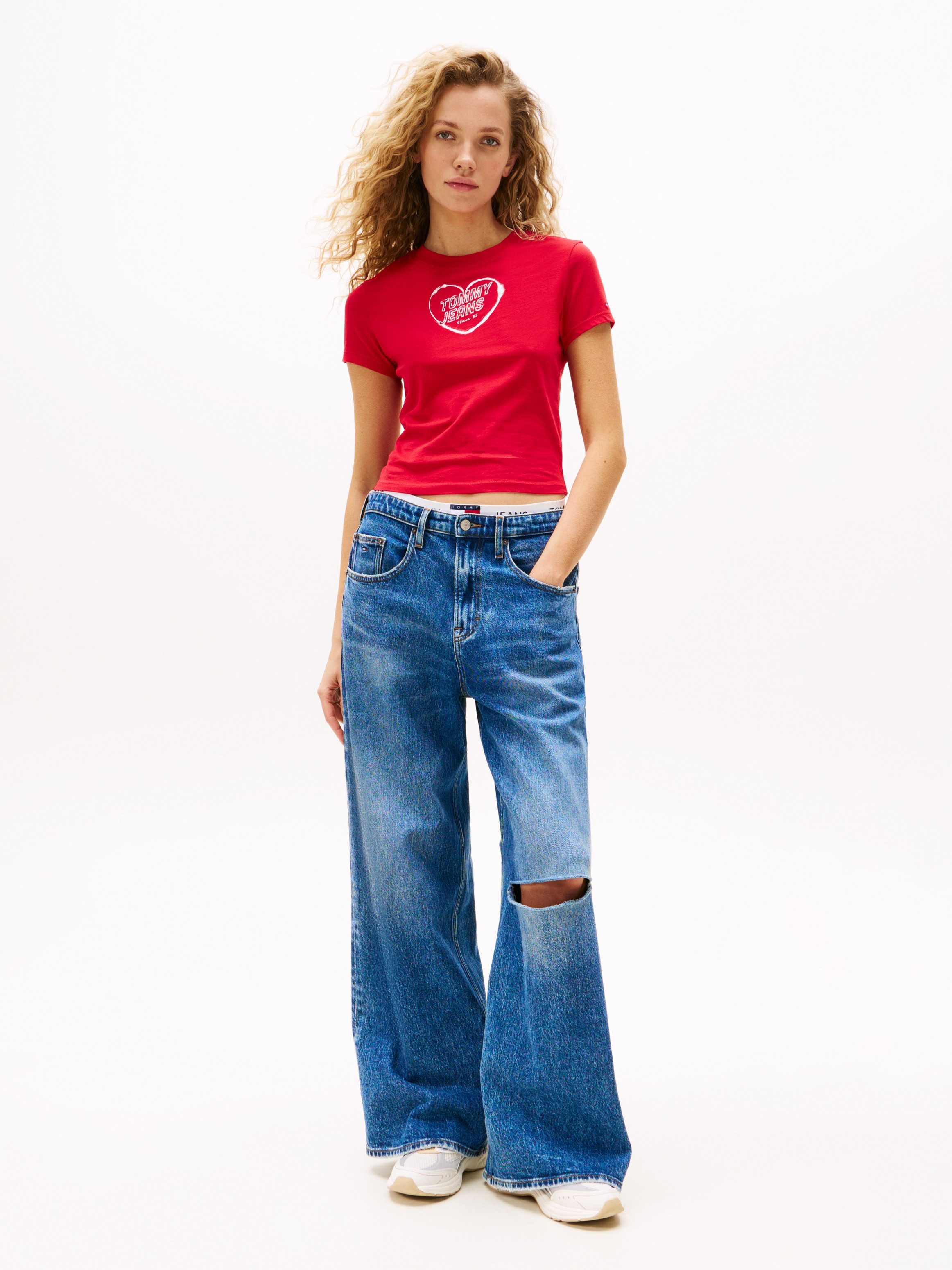 Tommy Jeans Kurzarmshirt TJW SLIM SH günstig online kaufen