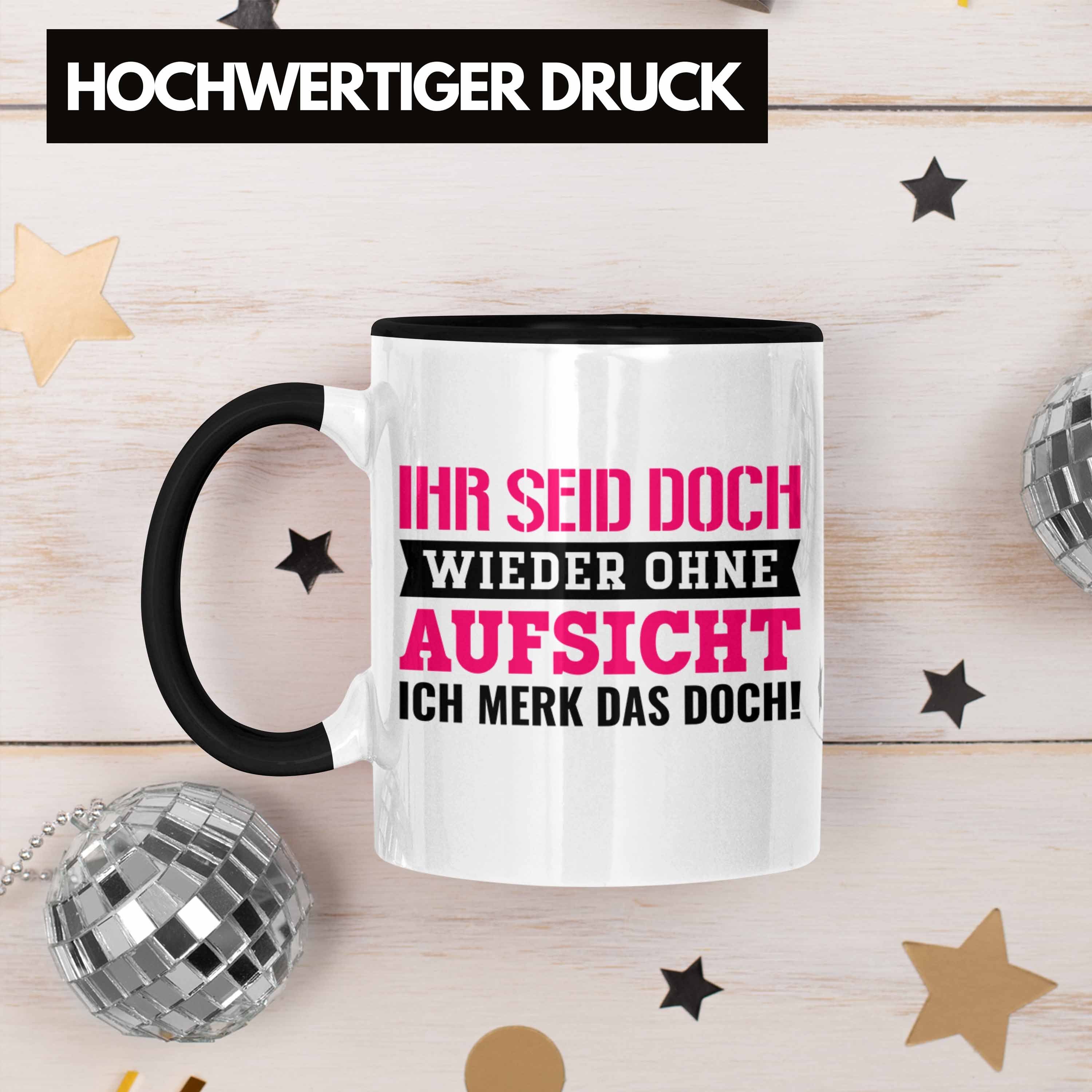 Trendation Tasse Wieder Aufsicht Ihr Schwarz Geschenk Tasse Ohne Doch Seid