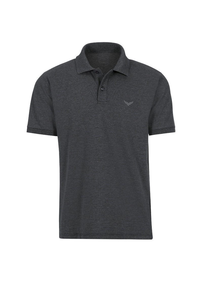 Trigema Poloshirt TRIGEMA Poloshirt DELUXE Piqué anthrazit-melange