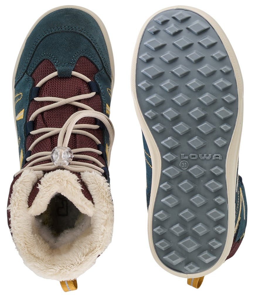 Lowa Lucy 2 High GTX (Veloursleder/Textil, wasserdicht) navyblau/rot Winterstiefel