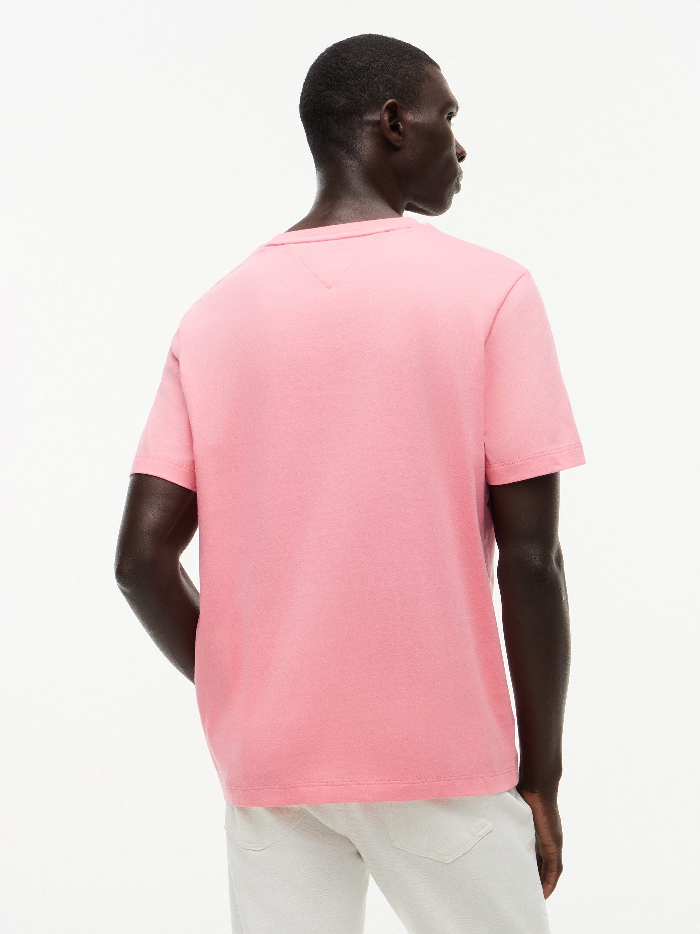 Tommy Hilfiger T-Shirt ESSENTIAL REGULAR FIT SOLID mit Stickerei unifarben, casual, Baumwolle, Rundhals