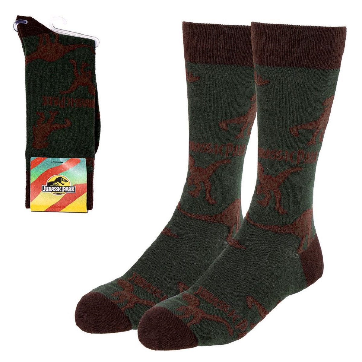 Socken Jurassic Park Socken Erwachsene Unisex Größe 35-41 Baumwoll-Mix