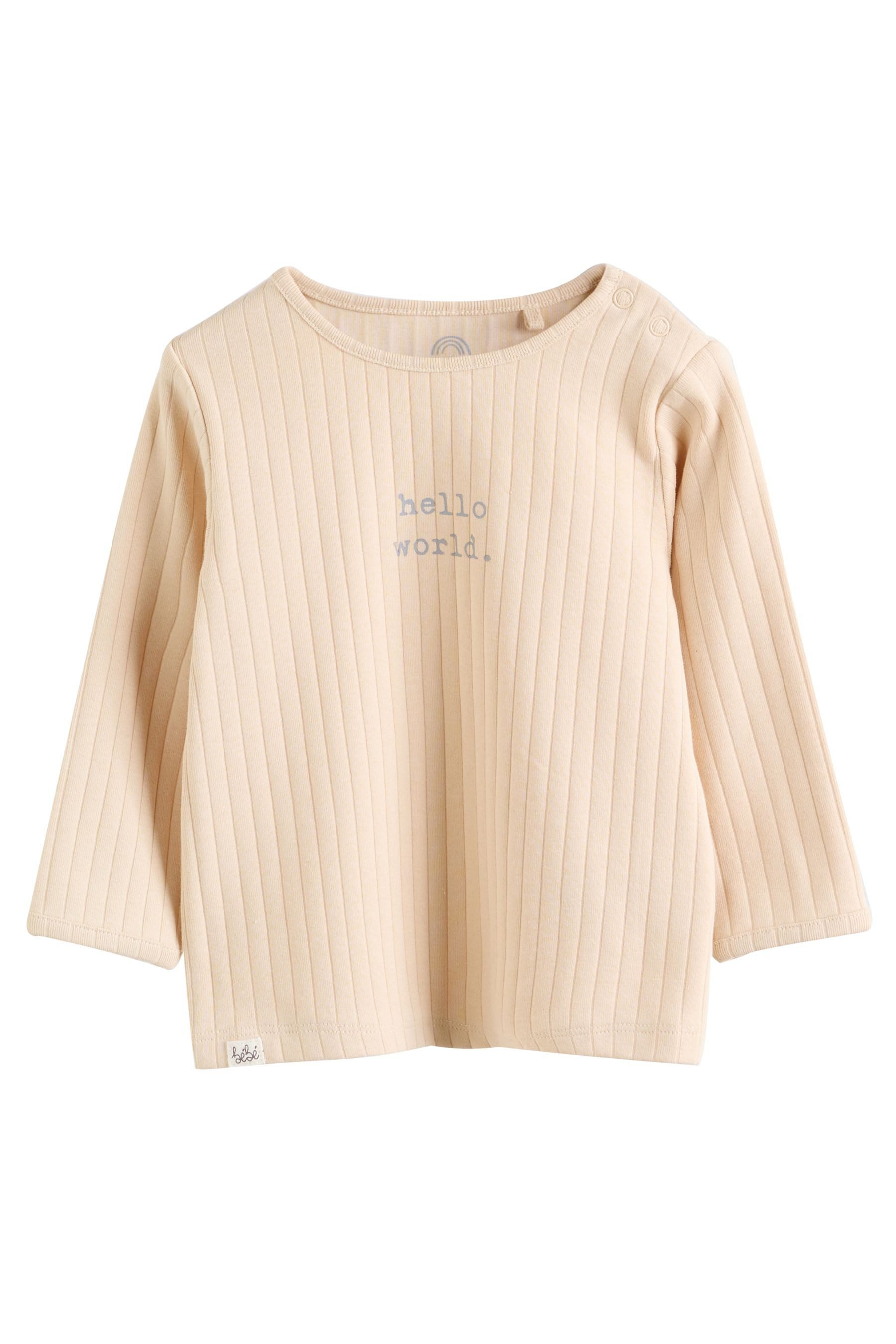 Next Shirt & Leggings Hello World Baby-Oberteil und Leggings, 2er Set (2-tlg)