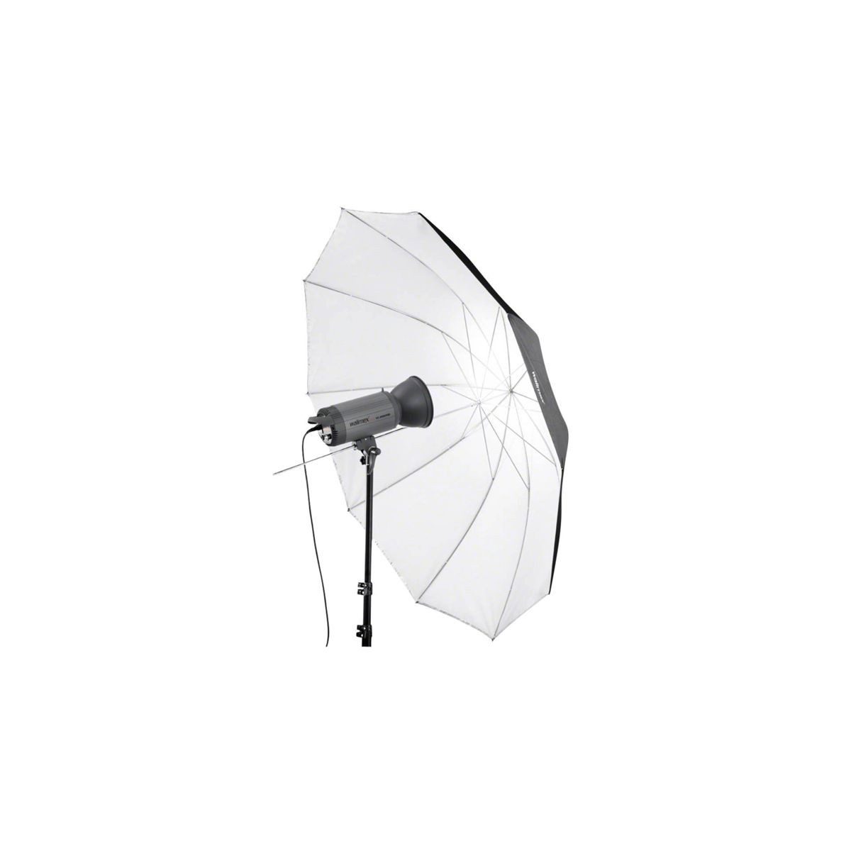 walimex 2in1 Reflex-& Durchlichtschirm weiß, 150cm Blitzgerät