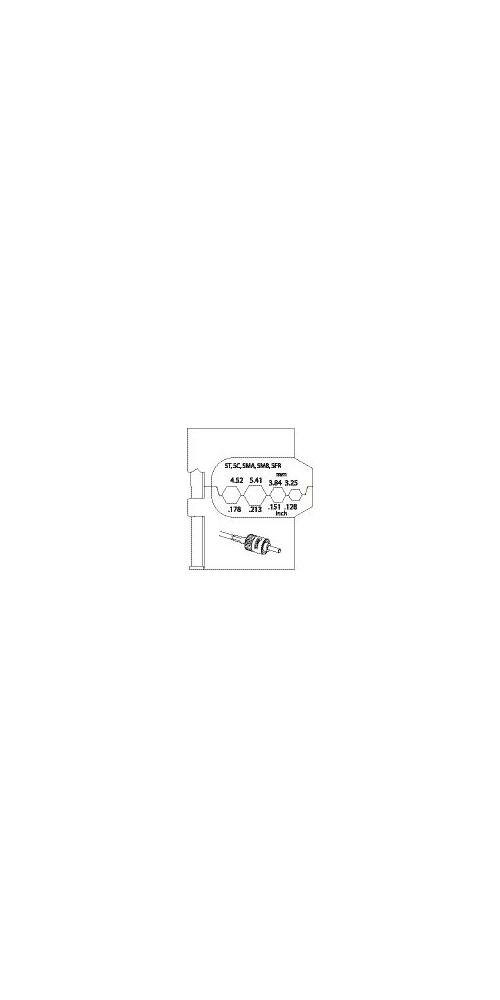 Gedore Crimpzange 8140-12 Modul-Einsatz Lichtwellenleiter für