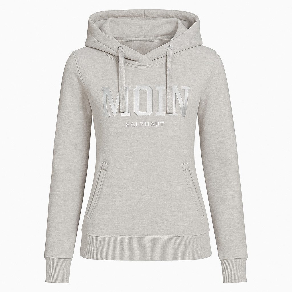 salzhaut Kapuzenpullover Salzhaut Hoodie Sünn mit MOIN-Print