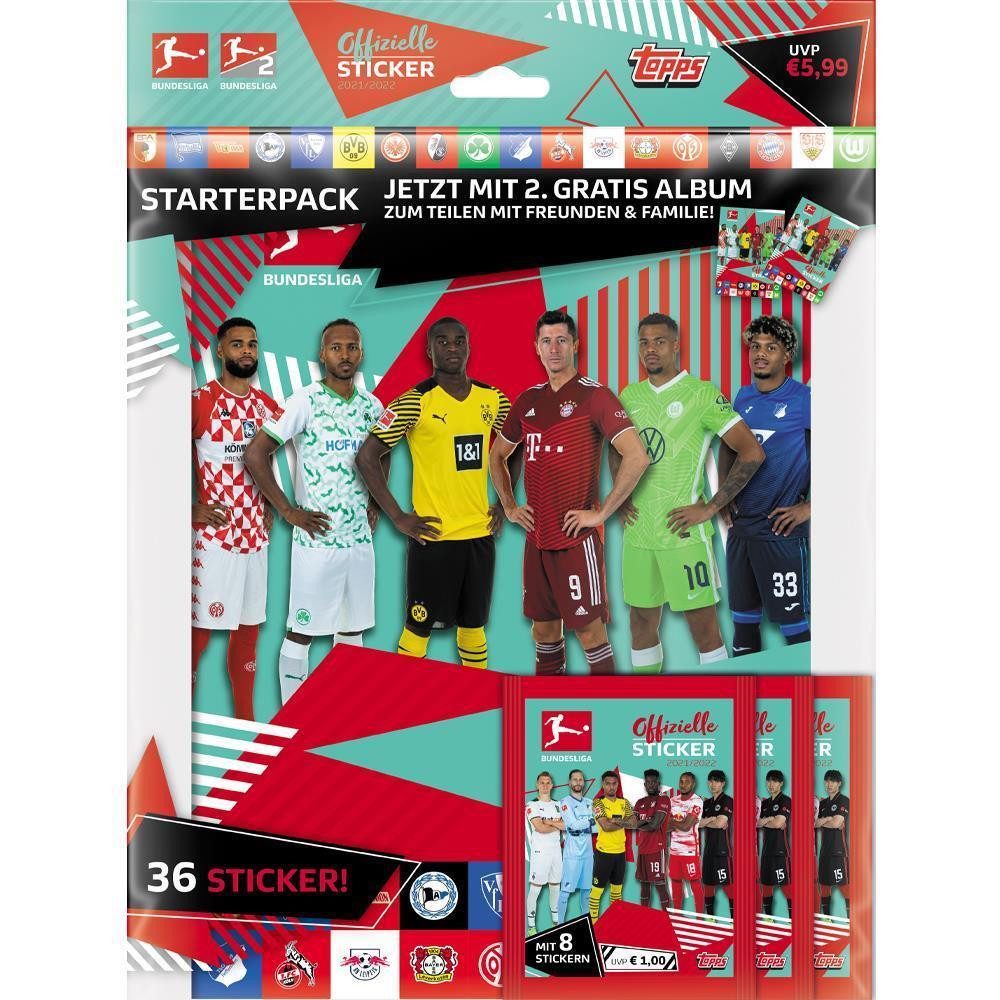Topps Забронировать адвент-календарь Topps Bundesliga Sammelsticker 2021/22 - Starterpack