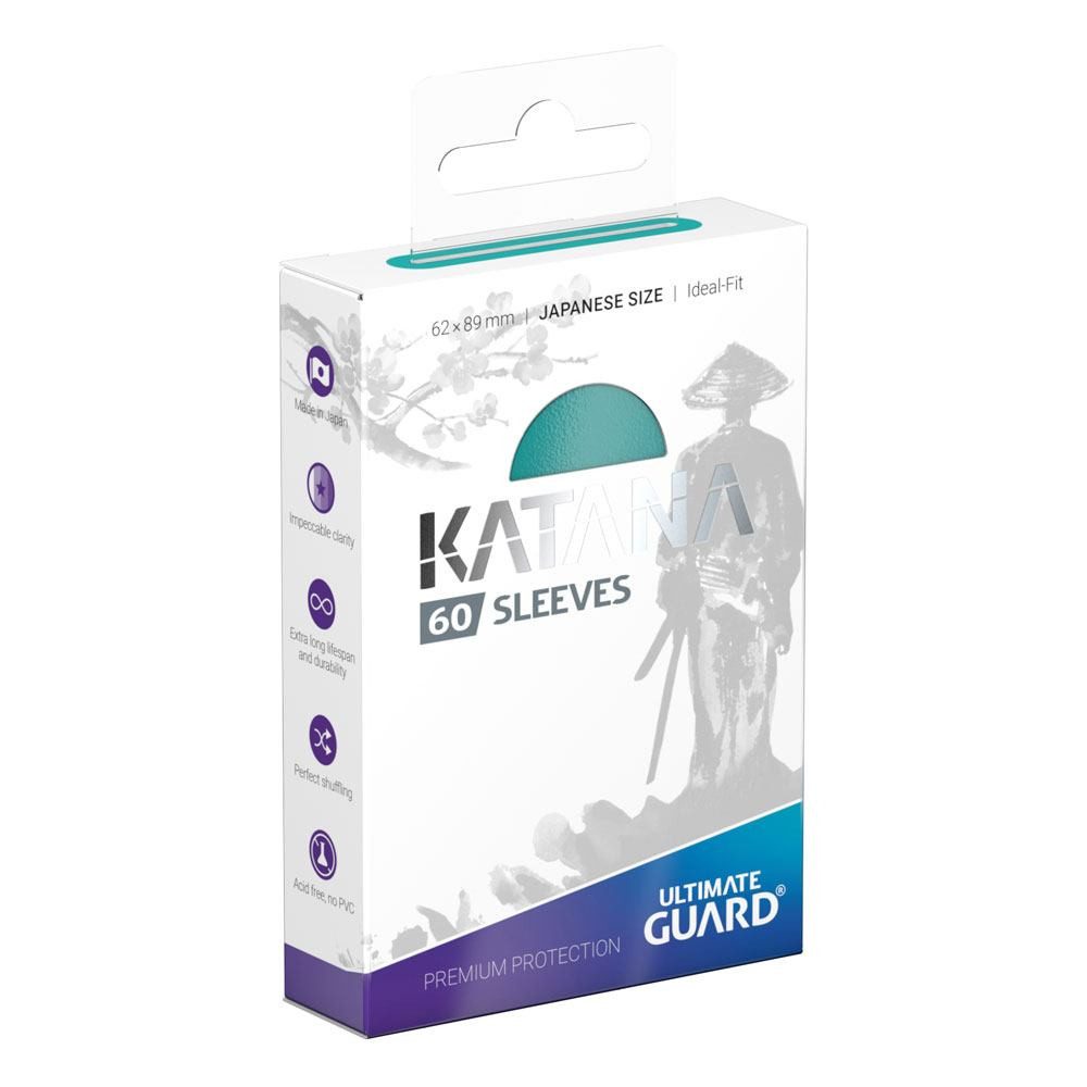 Ultimate Guard Sammelkarte 60 Katana Sleeves - japanische Größe (62x89mm) - türkis / turquoise