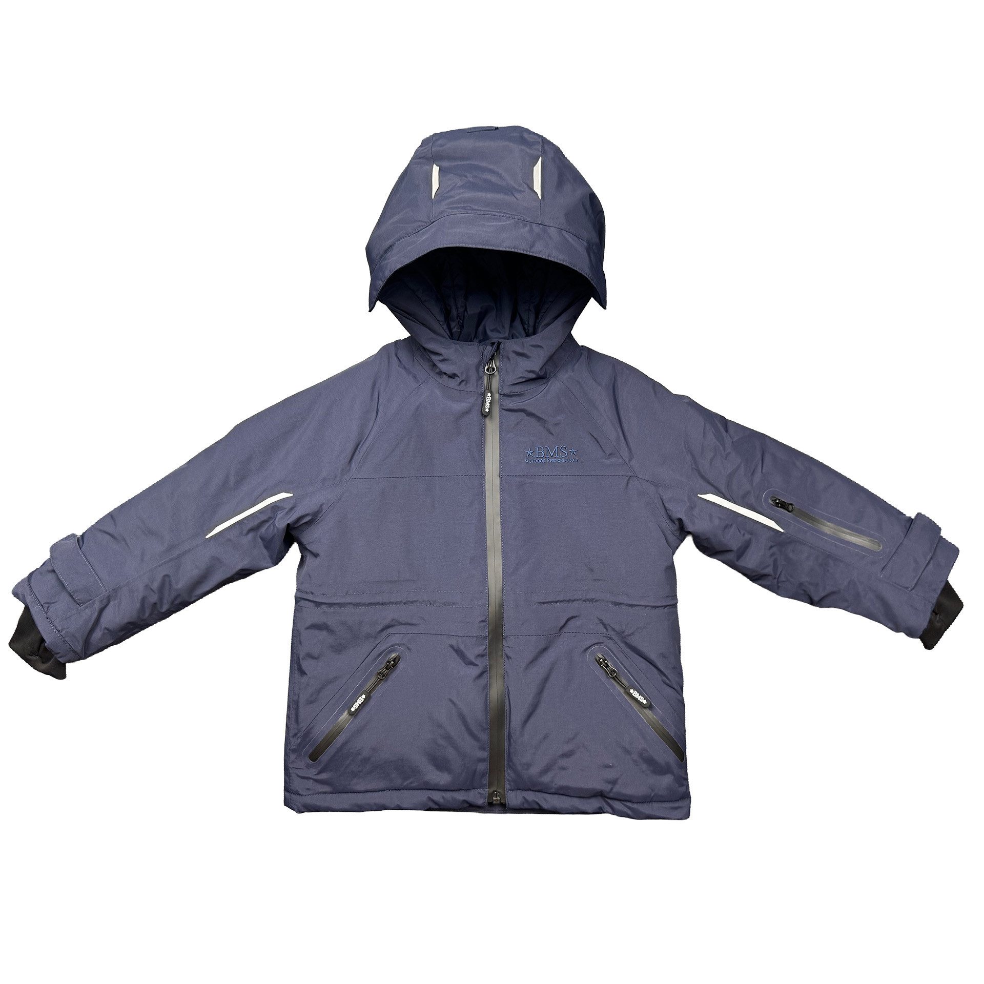 BMS Winterjacke leichter, atmungsaktiver und wasserdichter Winterparka mit warmer Kapuze und Schneefang