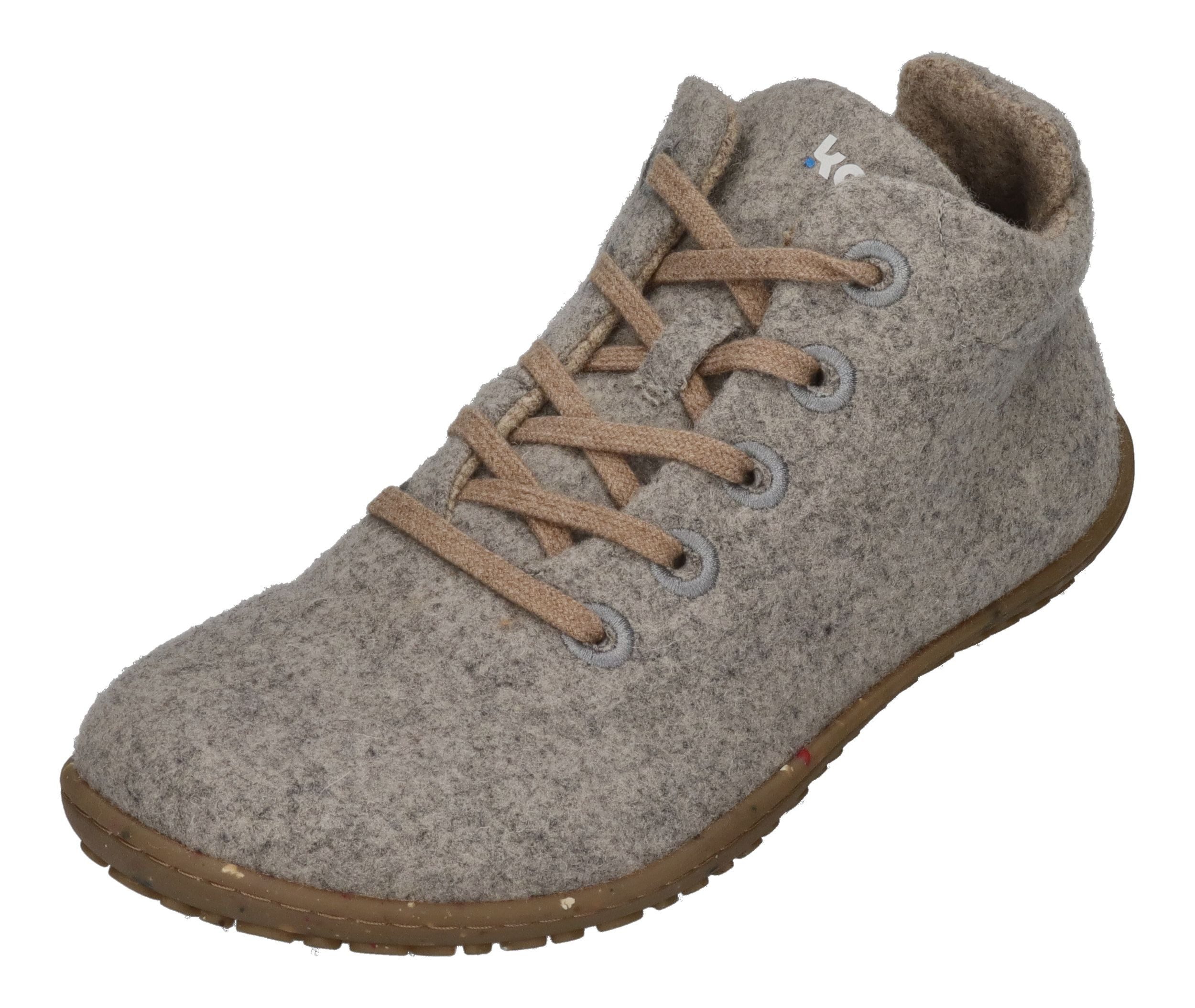 KOEL INA ECO MERINO Barfußschuh light grey