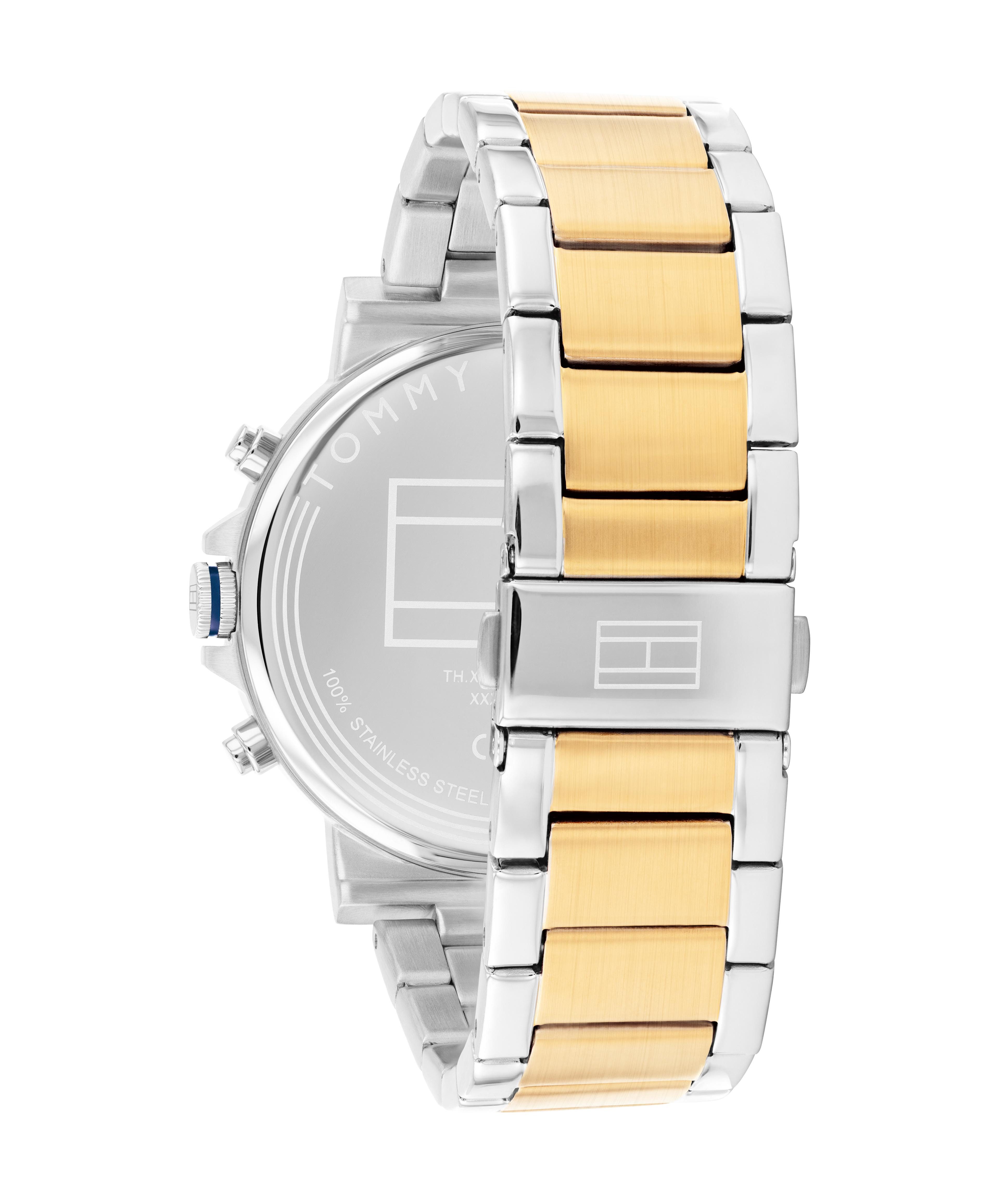 Tommy Hilfiger Multifunktionsuhr TYSON 1710710, Quarzuhr, Armbanduhr, Herrenuhr, Edelstahlarmband, analog, Tag