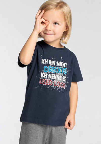 KIDSWORLD T-Shirt ICH BIN NICHT DRECKIG, Sprücheshirt für kleine Jungen